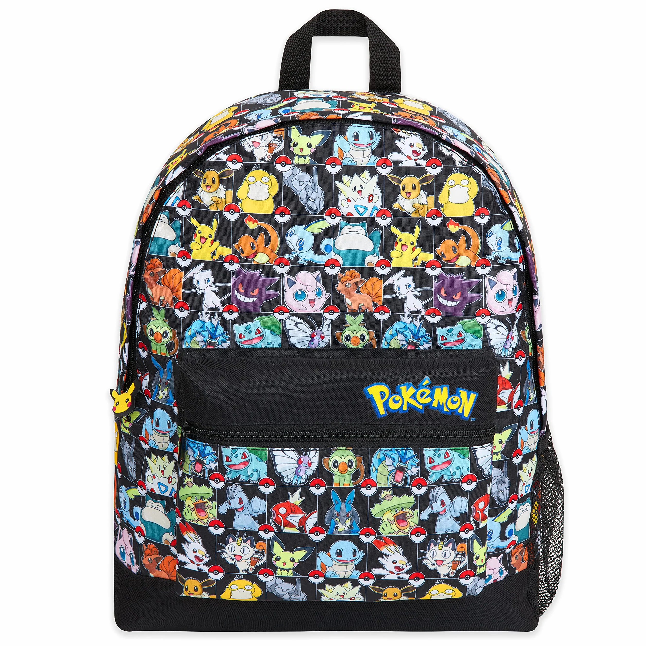 Pokemon Plecak dziecięcy, tornister szkolny dla chłopców i dziewcząt Pikachu Evoli Pokeball, wielokolorowy, Taille unique, Plecak