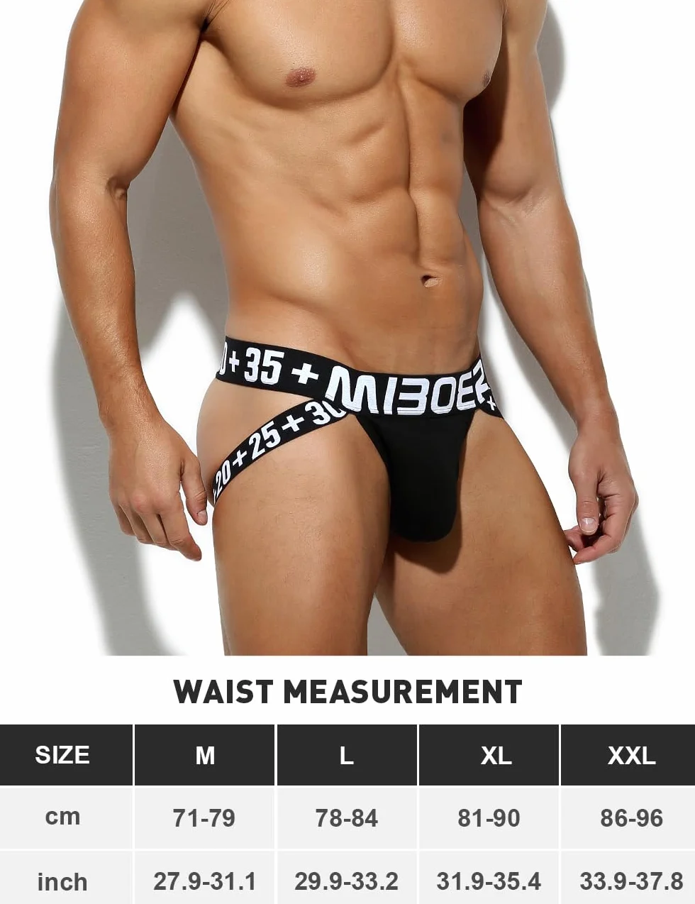 Casey Kevin Jockstrap Męskie sportowe stringi wisząca bielizna stringi oddychające sportowe seksowne figi, A1 - czarny, L