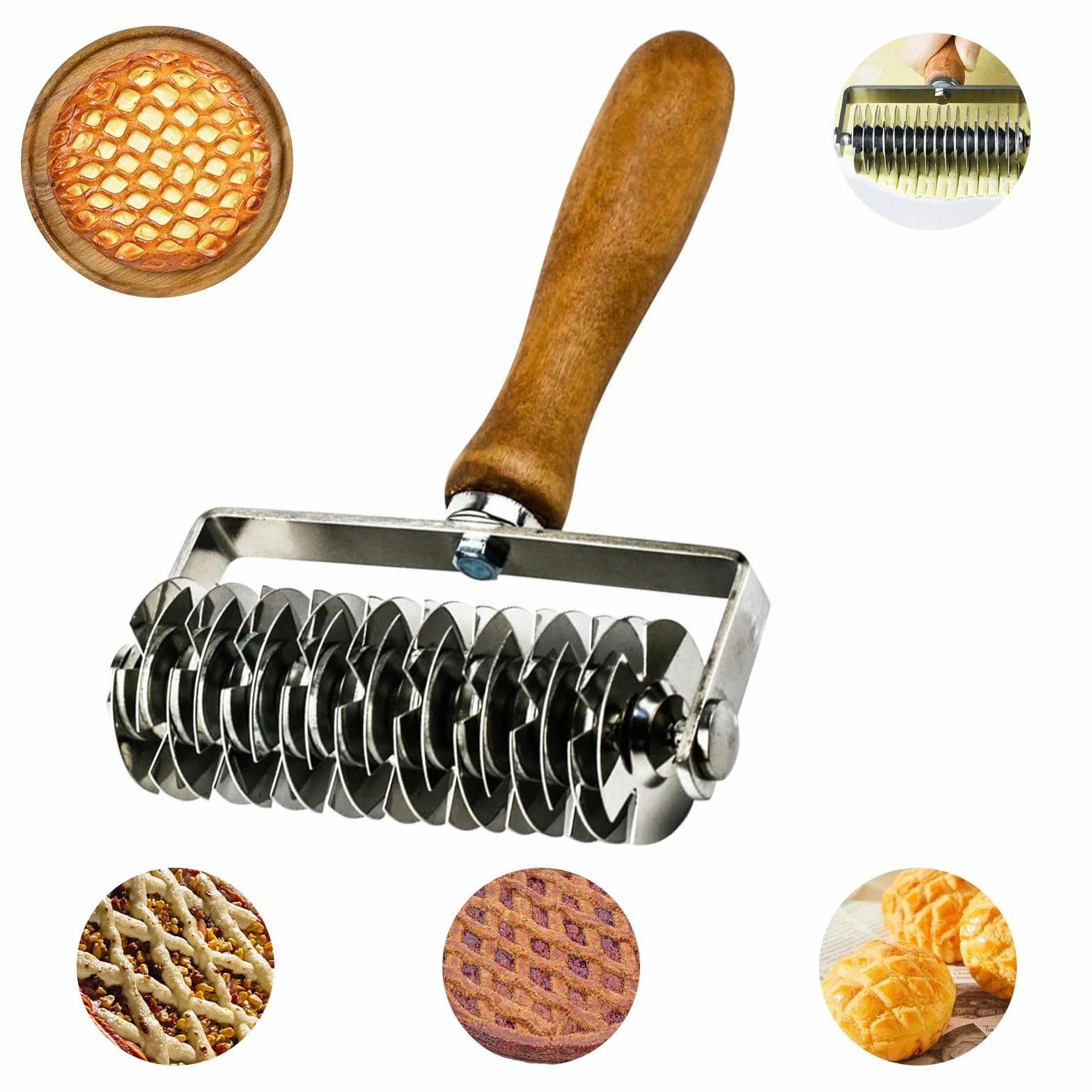 Krajalnica do ciasta w kratę, stal nierdzewna