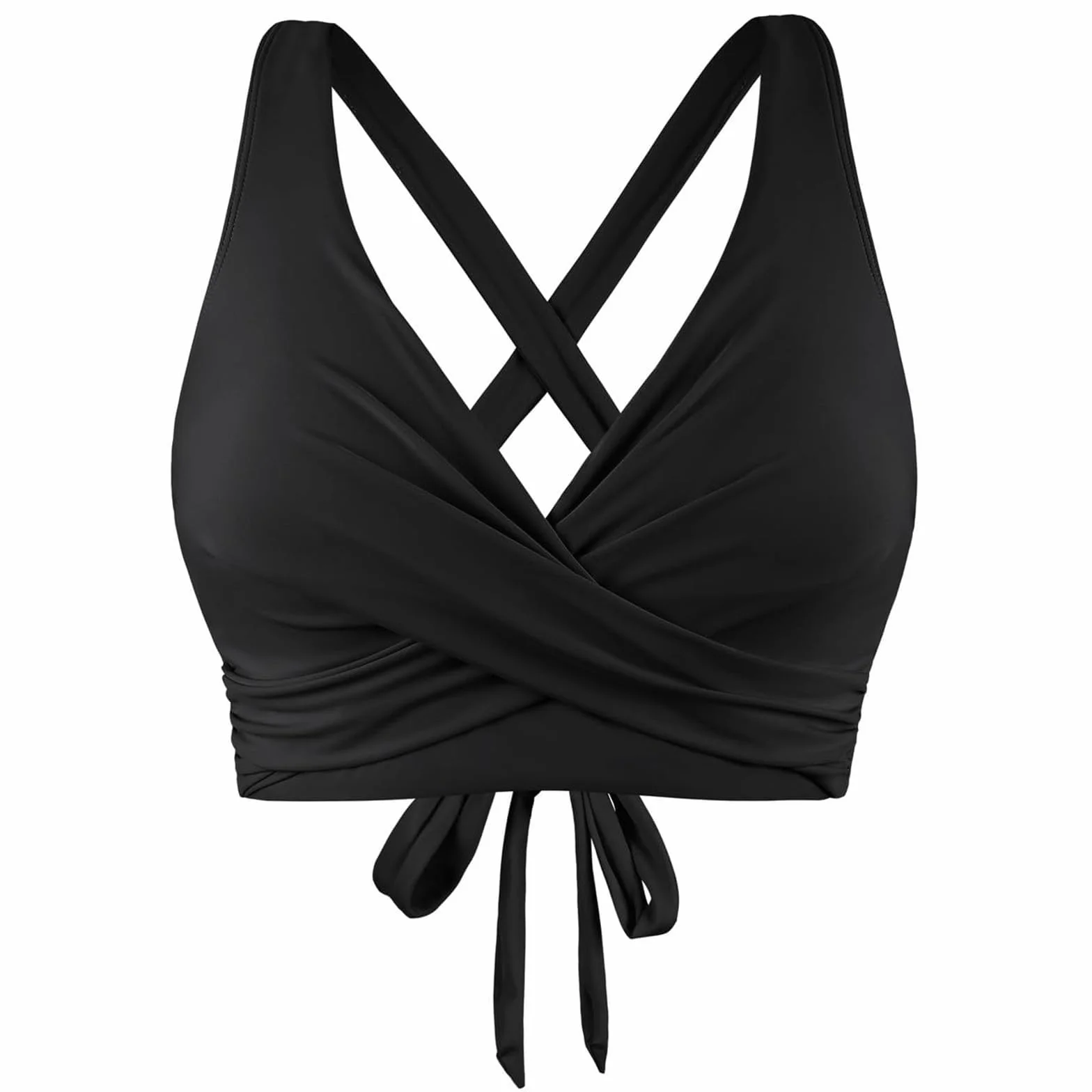 Damski top bikini strój kąpielowy szybkoschnący biustonosz sznurowany z tyłu