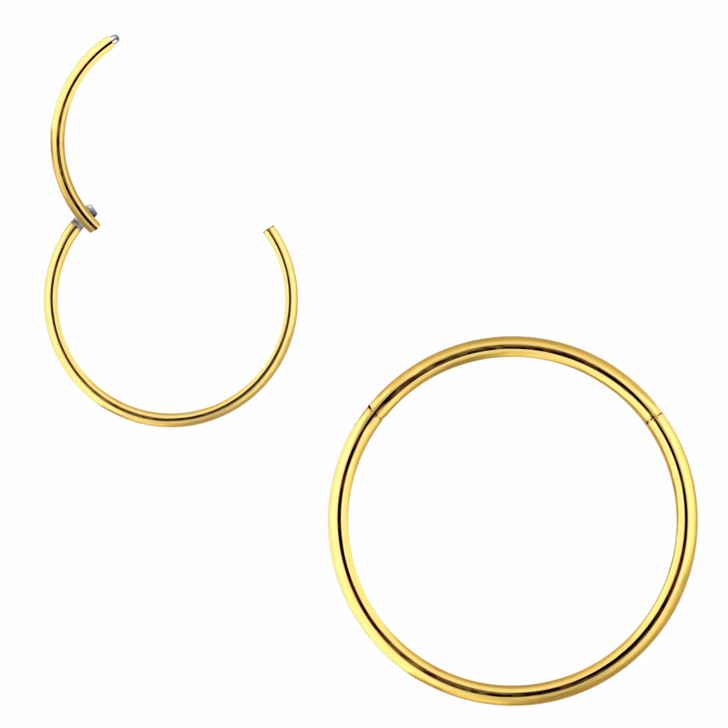 OTHER Piercing Kółko Clicker Piercing Uszu Tytanowy Pierścień Wargi Segmentowy Pierścień Nozdrza Muszla Daith Helix Rook Tragus Lobe Snug Body