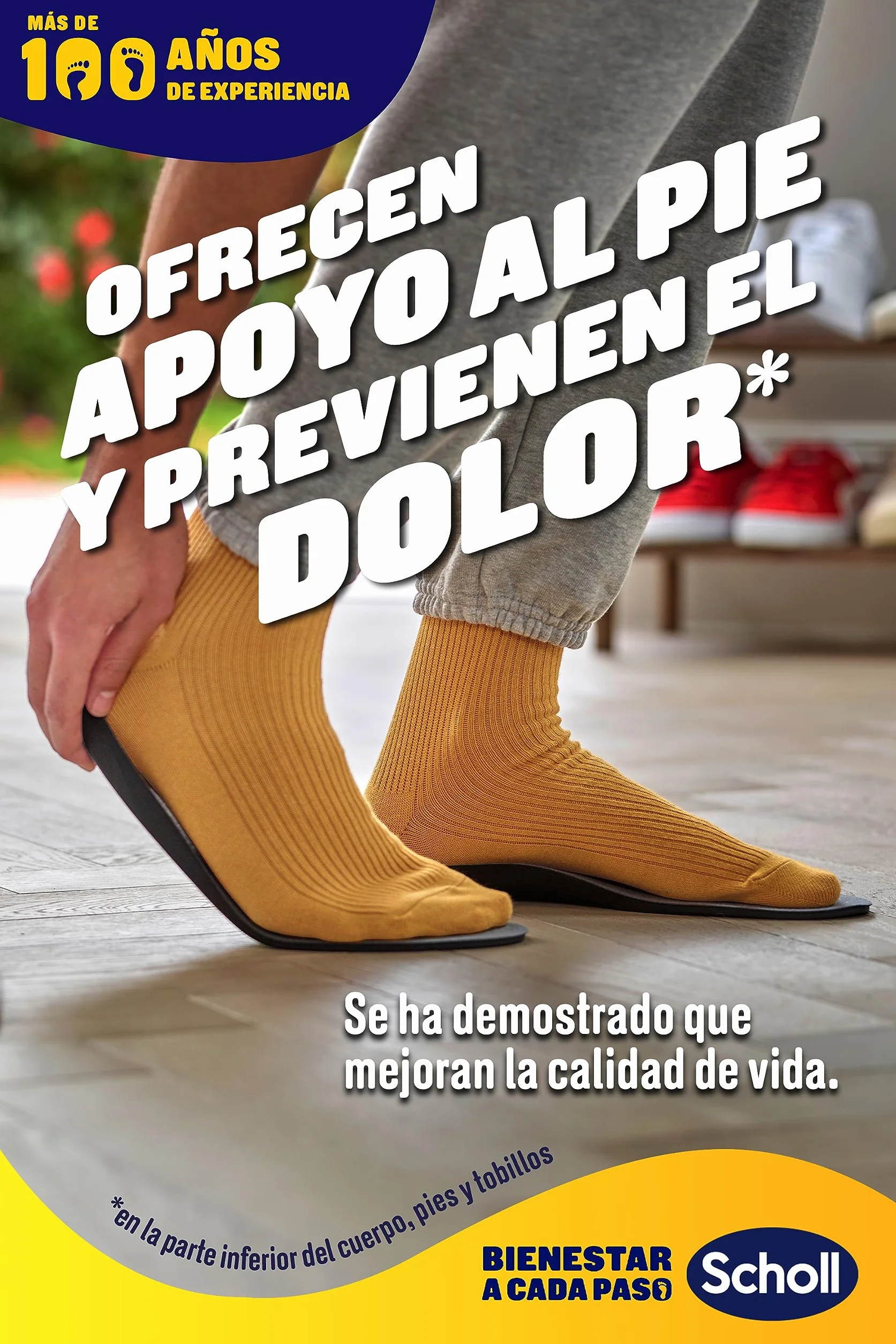 Scholl Wkładki przeciwbólowe zapalenie powięzi podeszwy | Technologia równowagi 3 w 1 | Natychmiastowa i trwała ulga | Komfort dostosowany do Twojego biegu | Rozmiar L 42,5-45