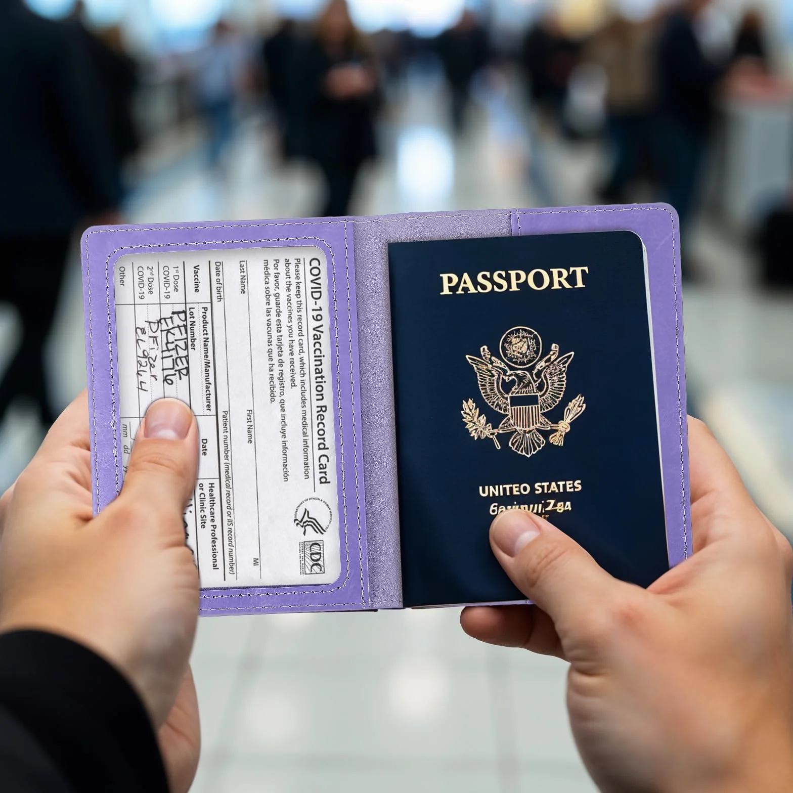 Zestaw 2 uchwytów na paszport, organizer na paszport, etui na paszport, spersonalizowany uchwyt na paszport, pokrowiec na paszport z blokadą RFID, otwierane drzwi,