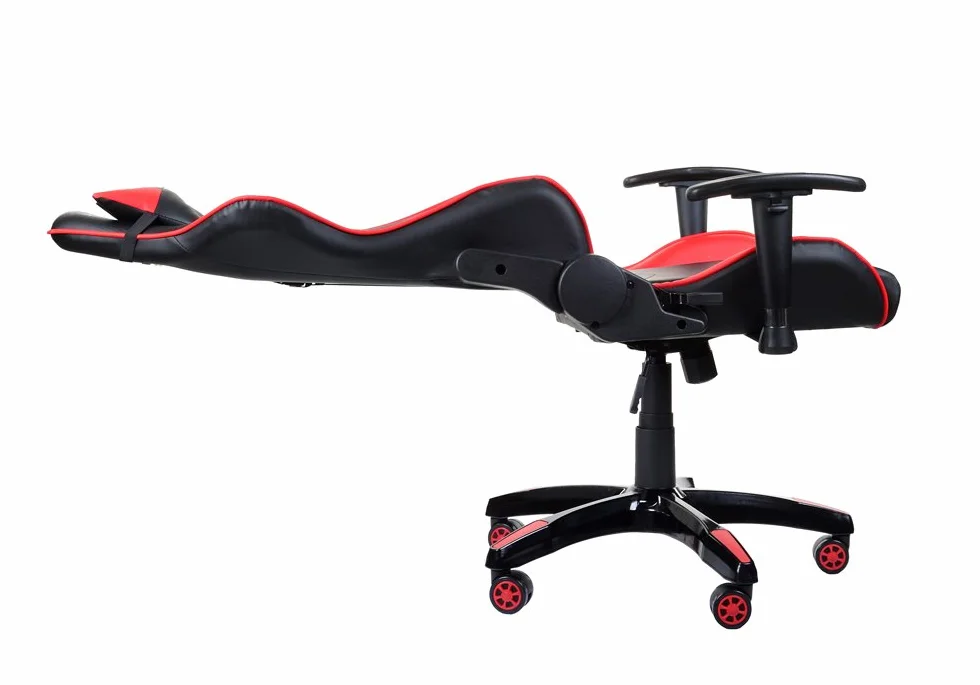 GSA041 Ergonomiczne krzesło gamingowe Racer czerwony czarny