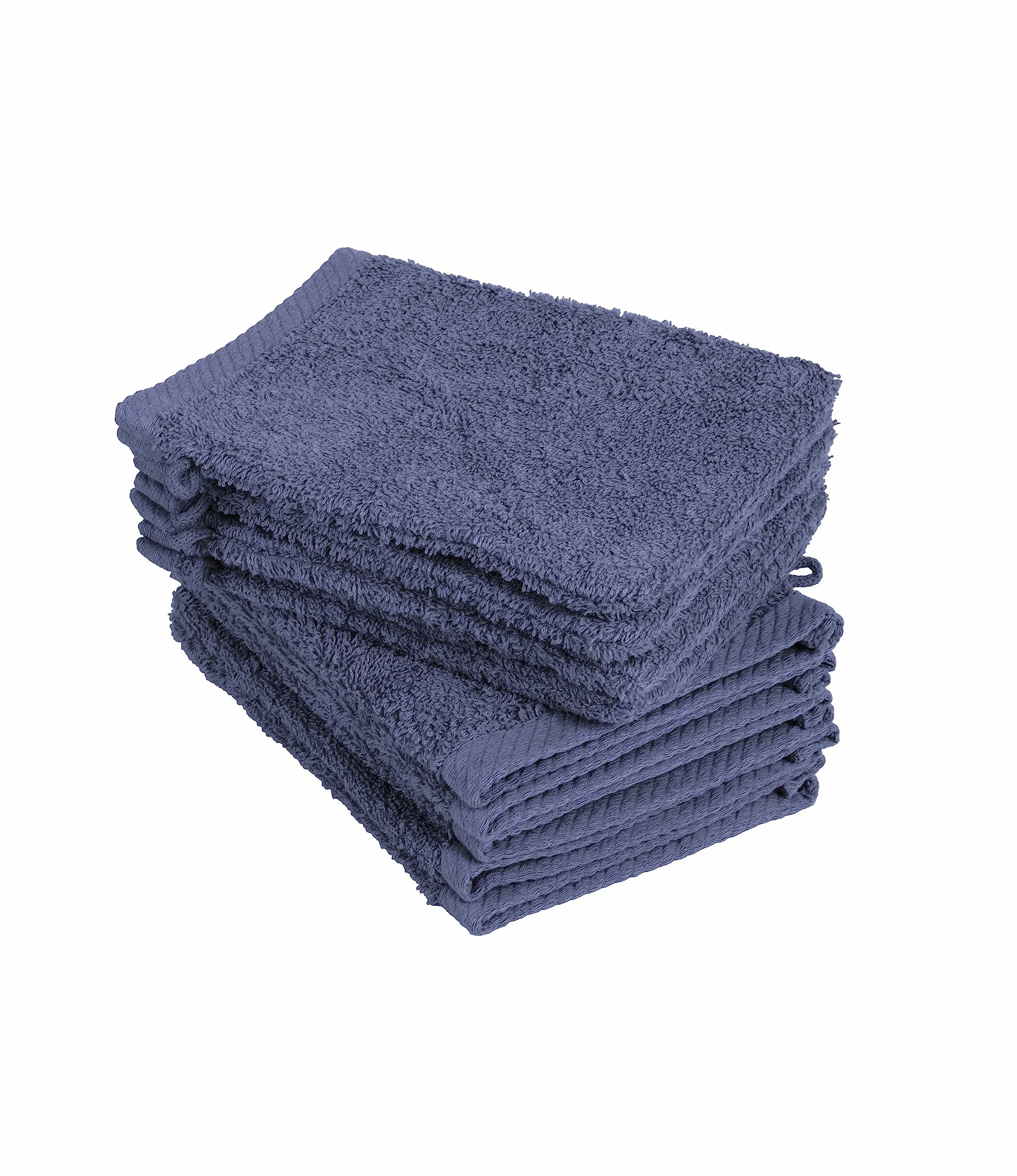 Rękawice do mycia bawełniane 15x21 cm granatowe Zestaw 10 sztuk