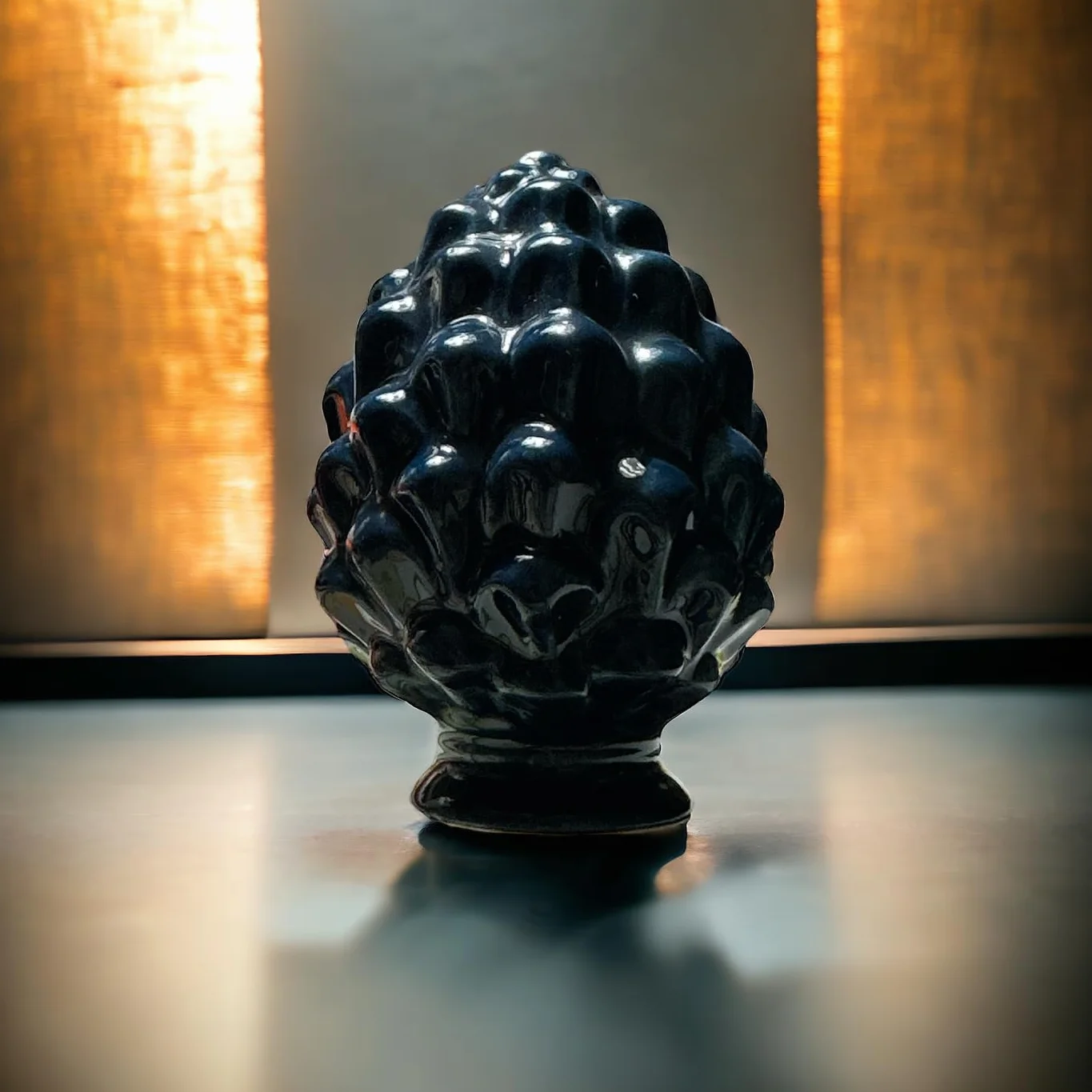 GMM Sycylijskie posągi ceramiczne 10 cm niebieska ceramika