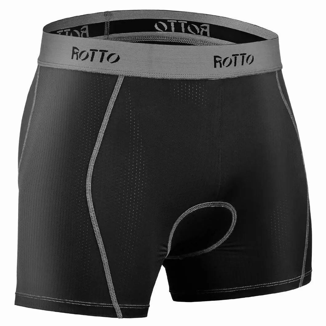 ROTTO Męska bielizna rowerowa 3D wyściełane spodenki rowerowe MTB wkładka oddychająca szybkoschnąca