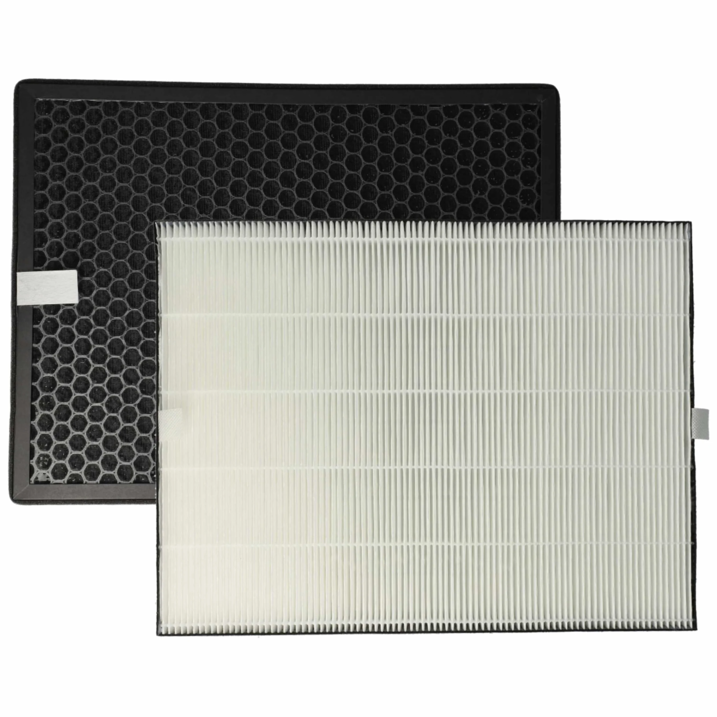 vhbw Zestaw filtrów (2 sztuki) kompatybilny z Philips AC1214, AC1215, AC1217, AC1214/10 oczyszczacz powietrza - filtr z węglem aktywnym, filtr HEPA