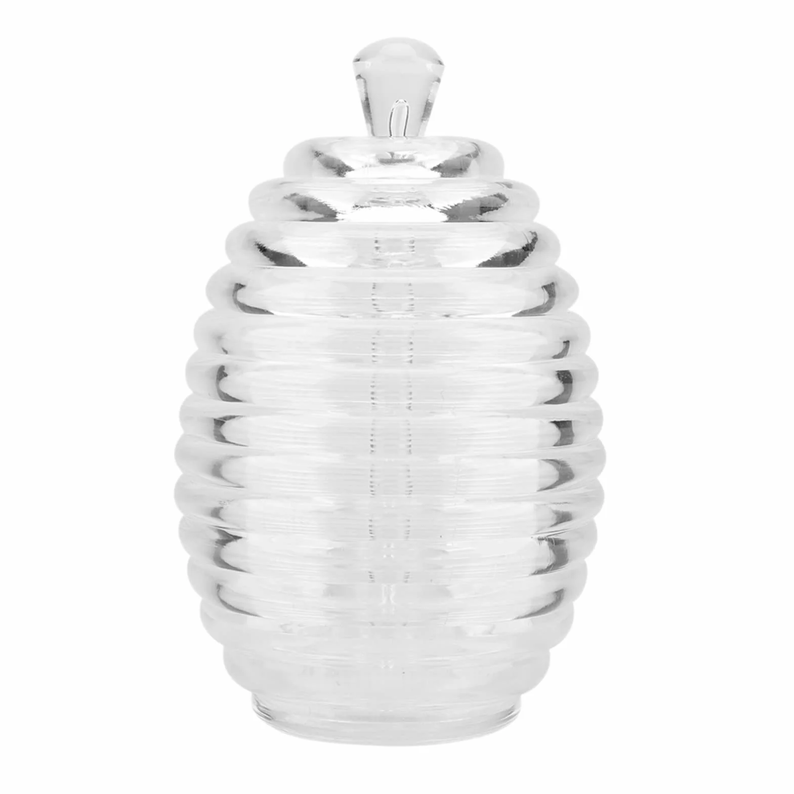 Szklany Słoik na Miód 265ml z Mieszadłem 9,3x14,3cm