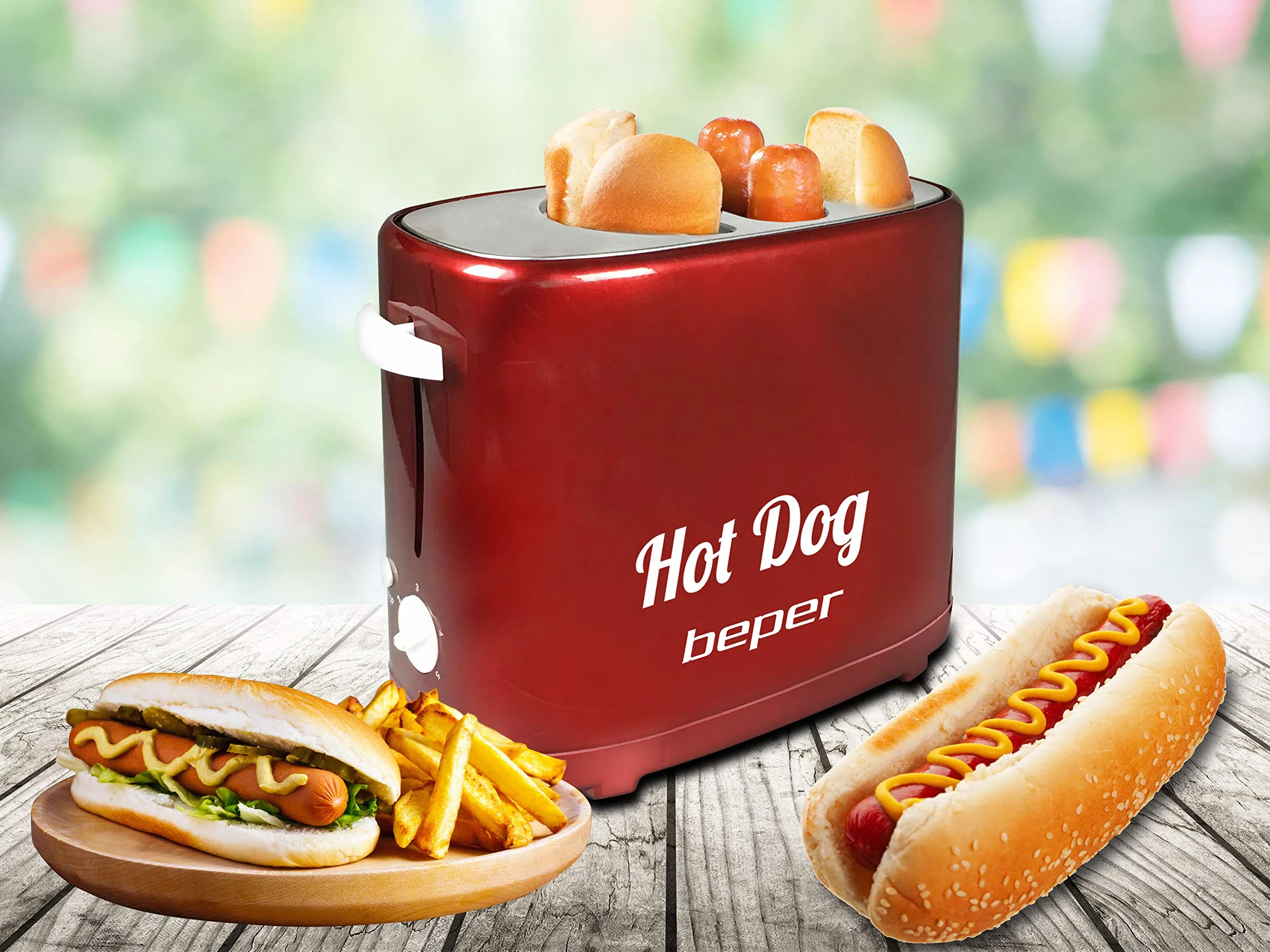 BEPER BT.150Y Maszyna do hot dogów 750 W czerwona