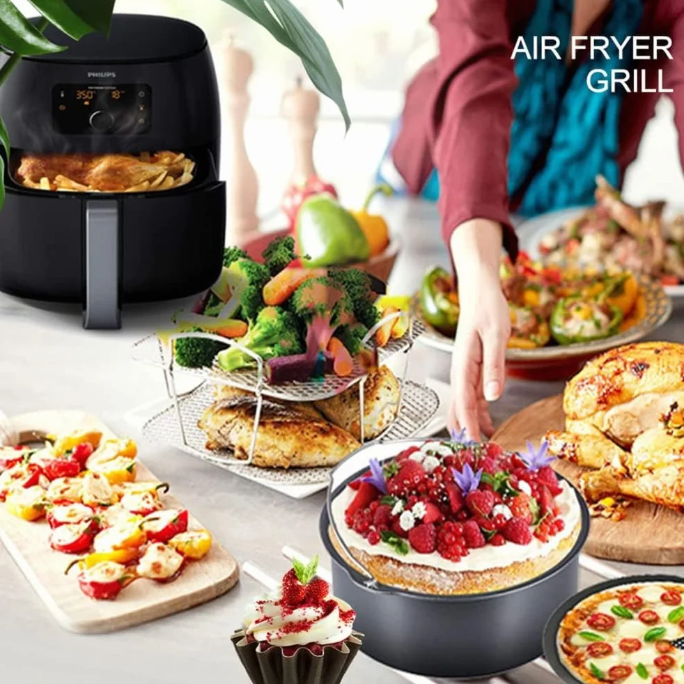 Ejoyous Air Fryer Rack, ruszt do frytkownicy na gorące powietrze, akcesoria
