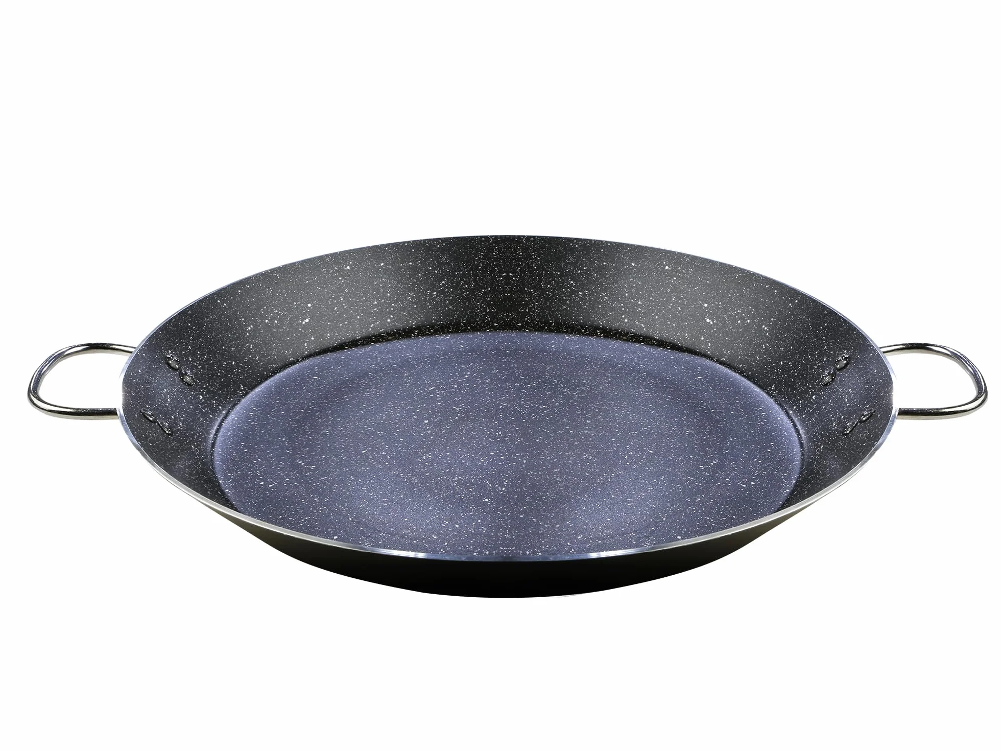 WECOOK! Granit patelnia do paelli indukcyjnej, 42 cm, 10 porcji, aluminium, powłoka nieprzywierająca XYLAN PLUS bez PFOA, grubość 3 mm, nadaje się do wszystkich rodzajów kuchenek, ceramiki szklanej,