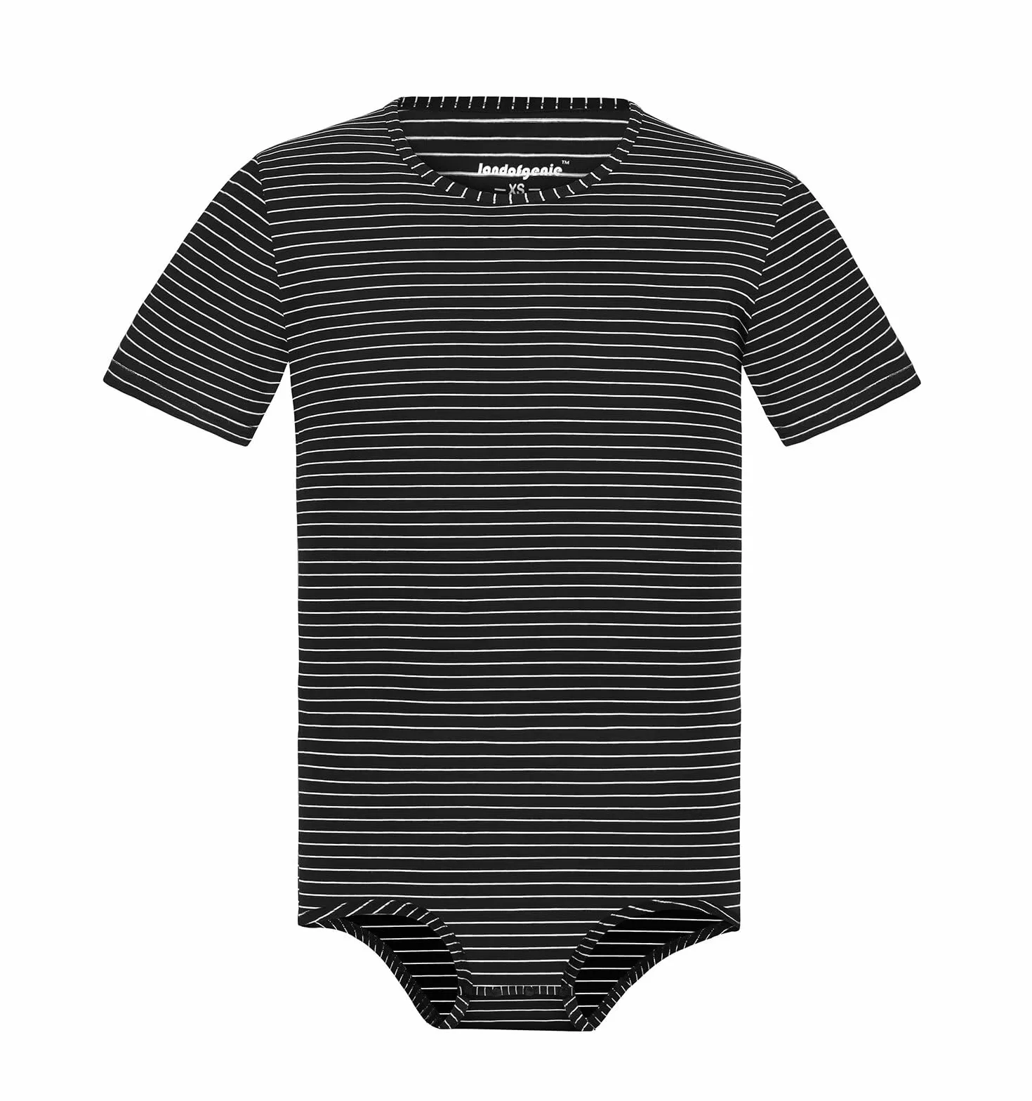 Landofgenie Mężczyźni Kurzarm Bodysuit Press Botton Crotch Shirt Piżama Bodysuit Leotard Top Strappler