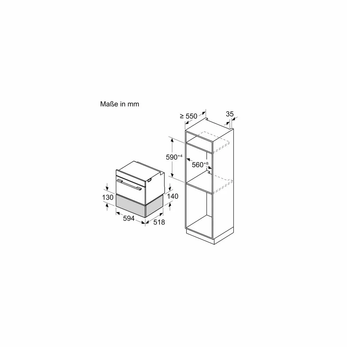 Siemens BI710C1B1 iQ700 inteligentna szuflada grzewcza 60 x 14 cm czarna