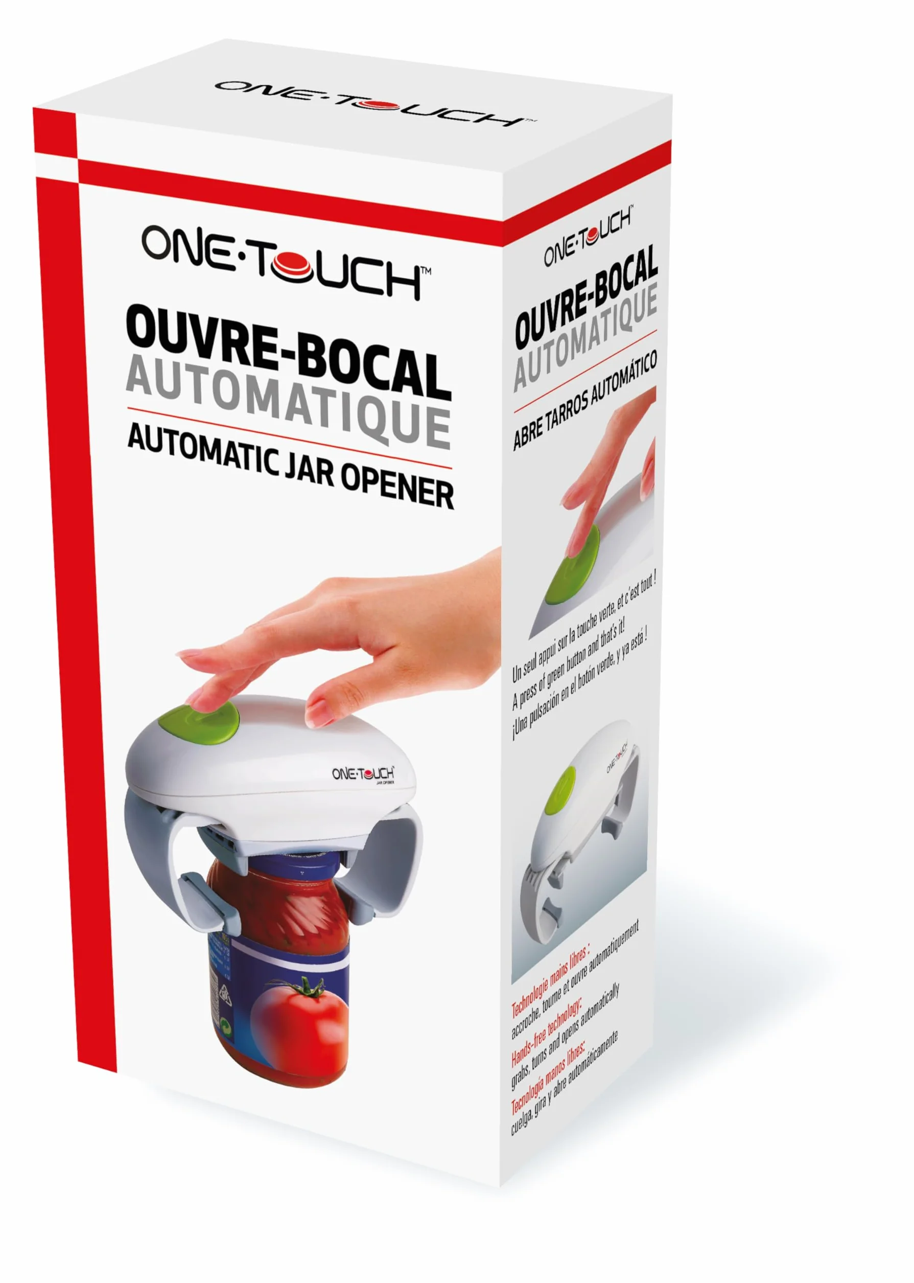 Elektryczny otwieracz do słoików ONE TOUCH KC12 - Bez użycia rąk