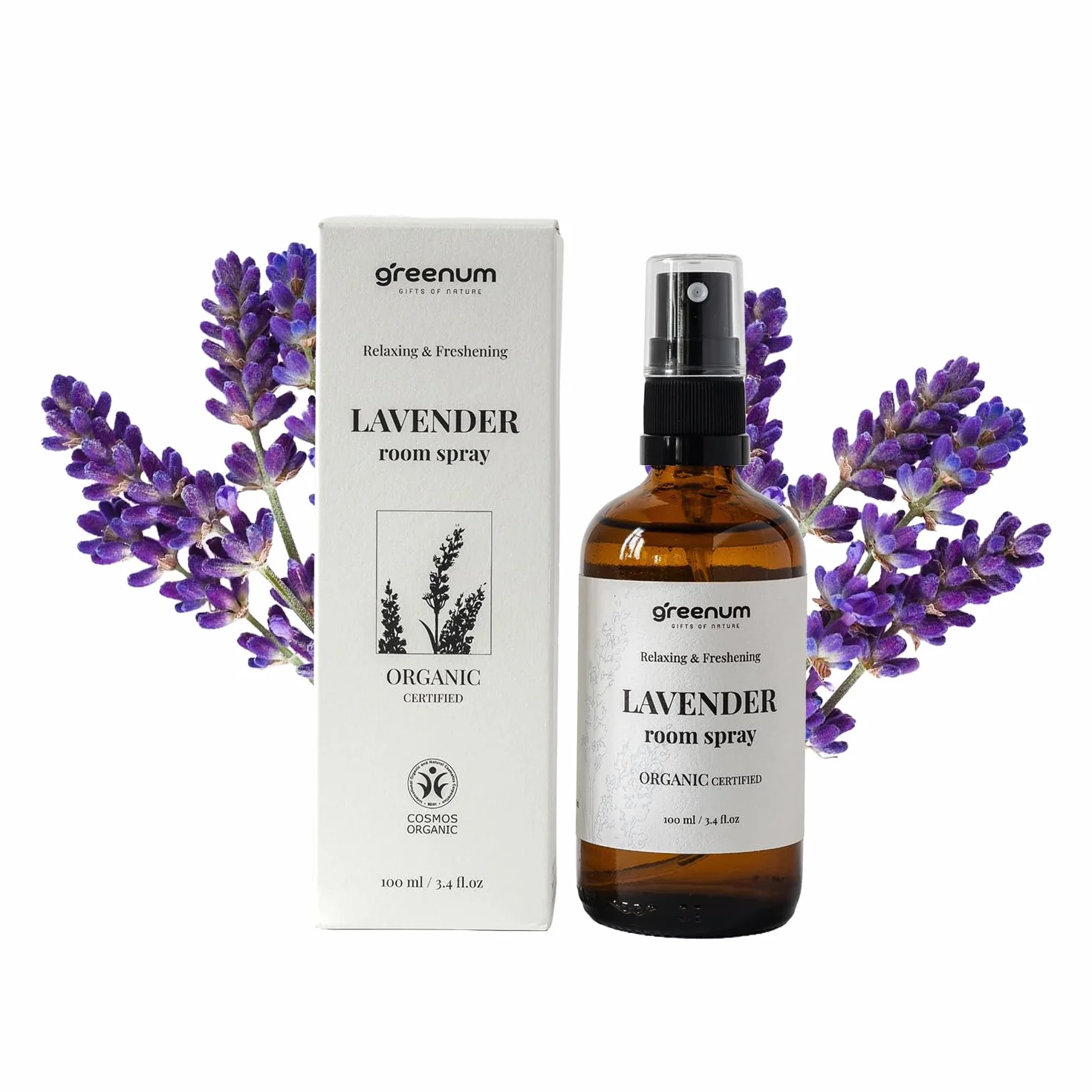 Schlafwohl spray lawendowy do poduszek 100 ml – spray do spania zapewnia spokojny sen, spray powietrzny do relaksu i odpoczynku, z prawdziwym ekologicznym olejkiem lawendowym, bezalkoholowym sprayem