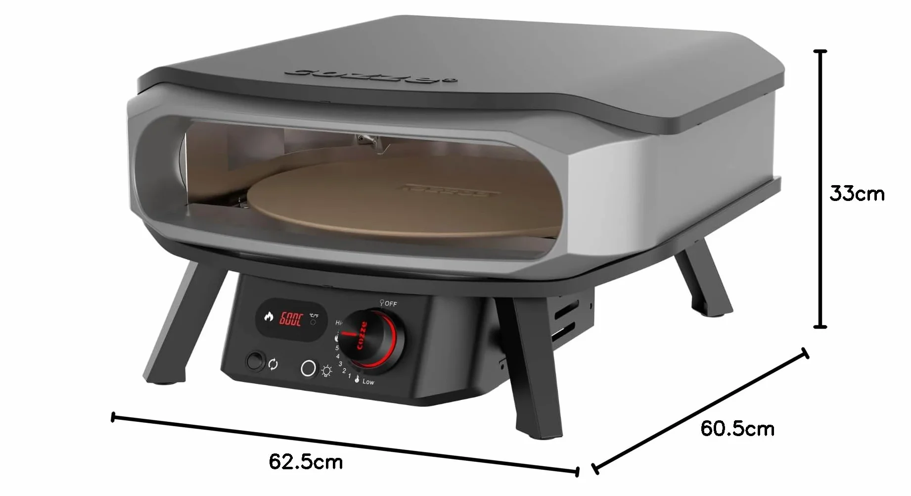 Cozze® Wysokiej jakości rotacyjna pizza, gaz, 30 mbar