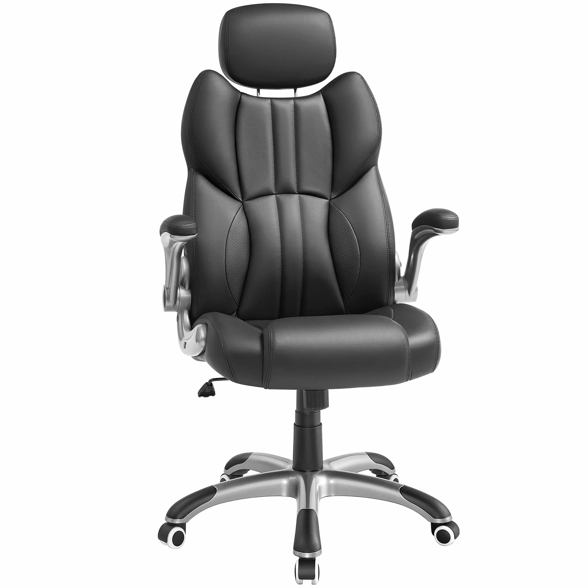 SONGMICS Fotel biurowy ergonomiczny obrotowy OBG65BK 150 kg czarny