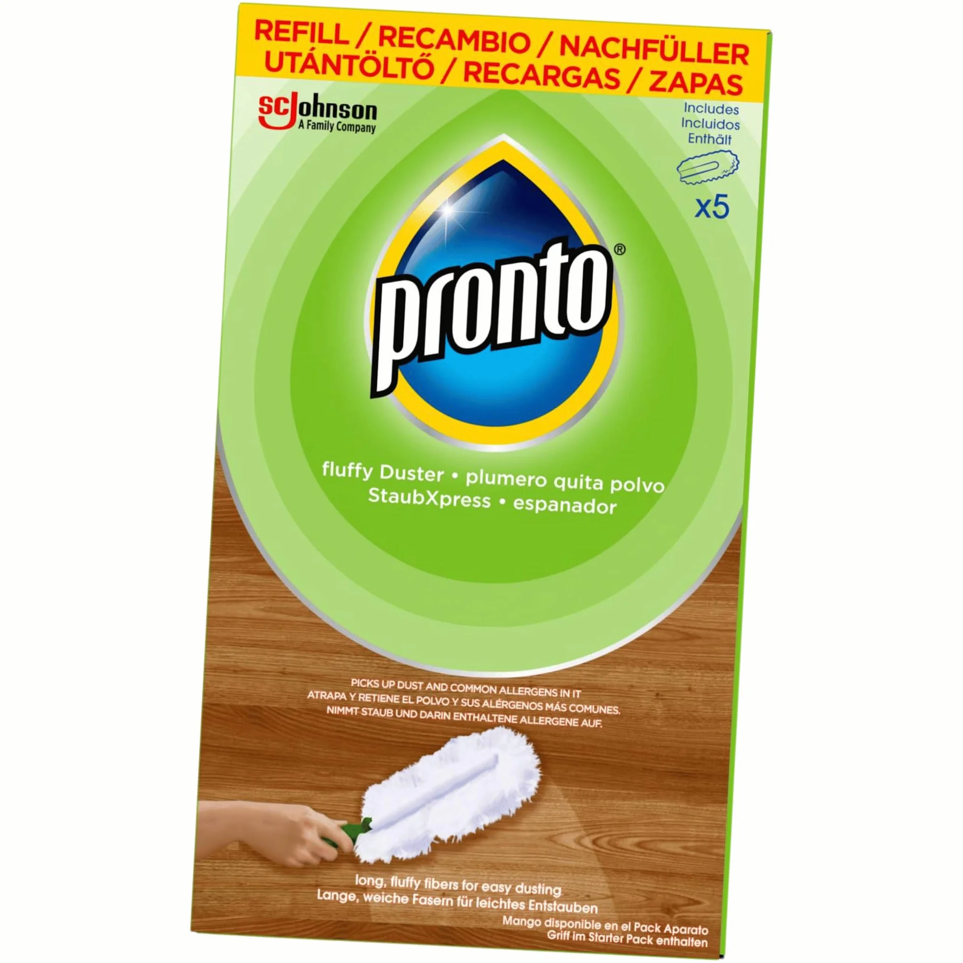 Pronto 4000290009369 Wymienna Końcówka do Kurzu, 5 szt, Biały