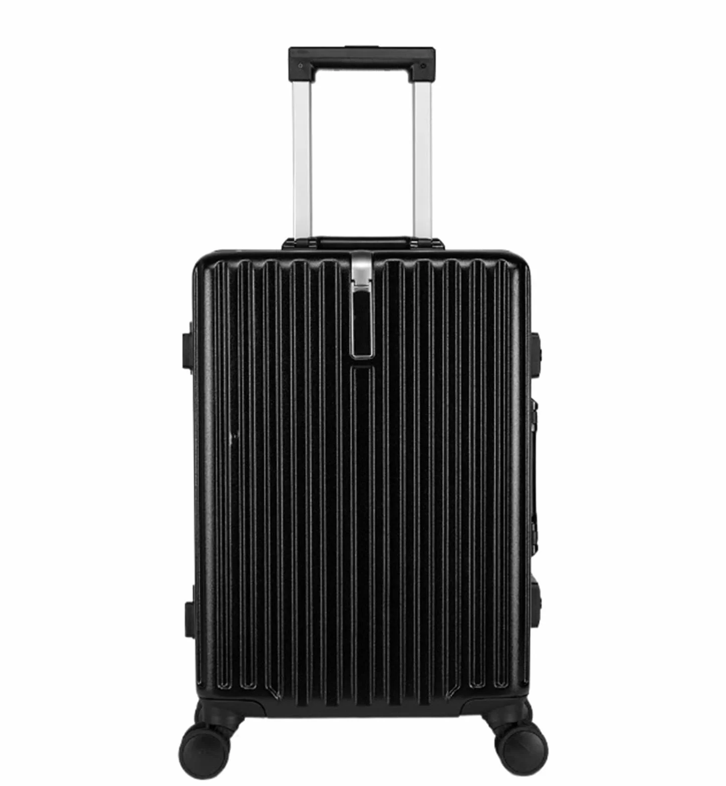 Walizka Podróżna Lekka I Wytrzymała Walizka Kabinowa Lekki Bagaż Podręczny ABS 4 Spinner Walizka Kabinowa(Black,24 inches)