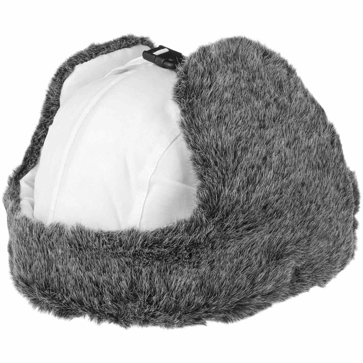 Eco Polar Lapeer czapka lotnicza dla kobiet/mężczyzn – czapka pilotka, odporna na działanie wody (z powłoką teflonową) – męska lapeer z nausznikami – czapka futrzana (sztuczne futro) –