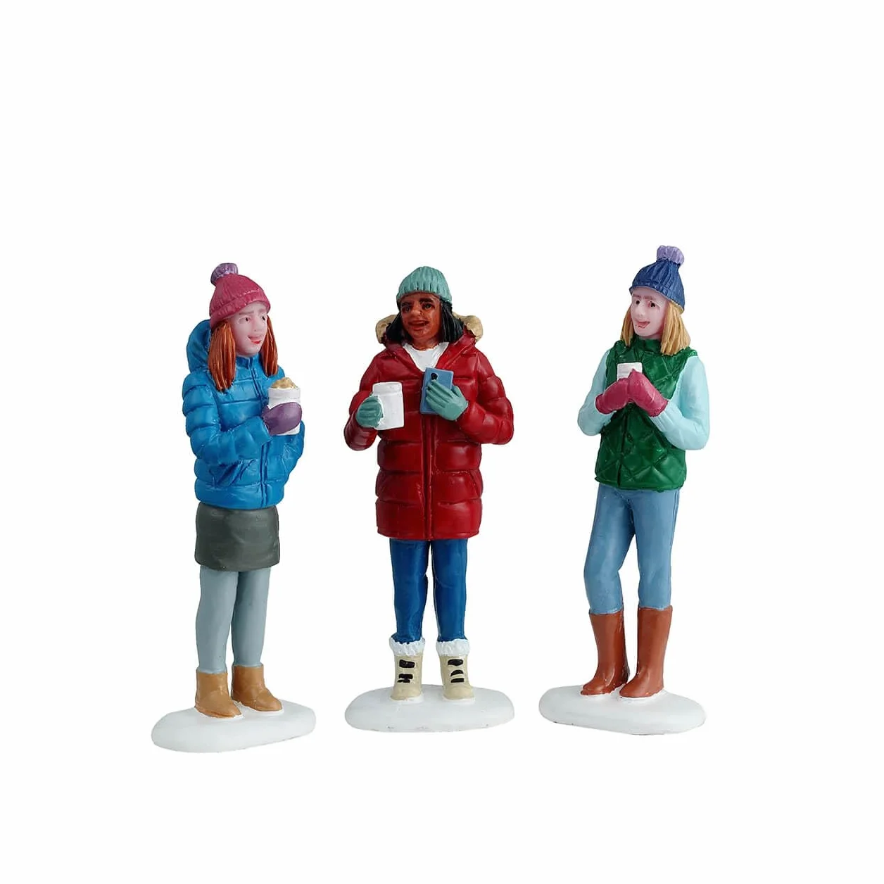 LEMAX Zestaw 3 figurek Cocoa with Friends z żywicy H6,8 x 7,4 x 1,8 cm