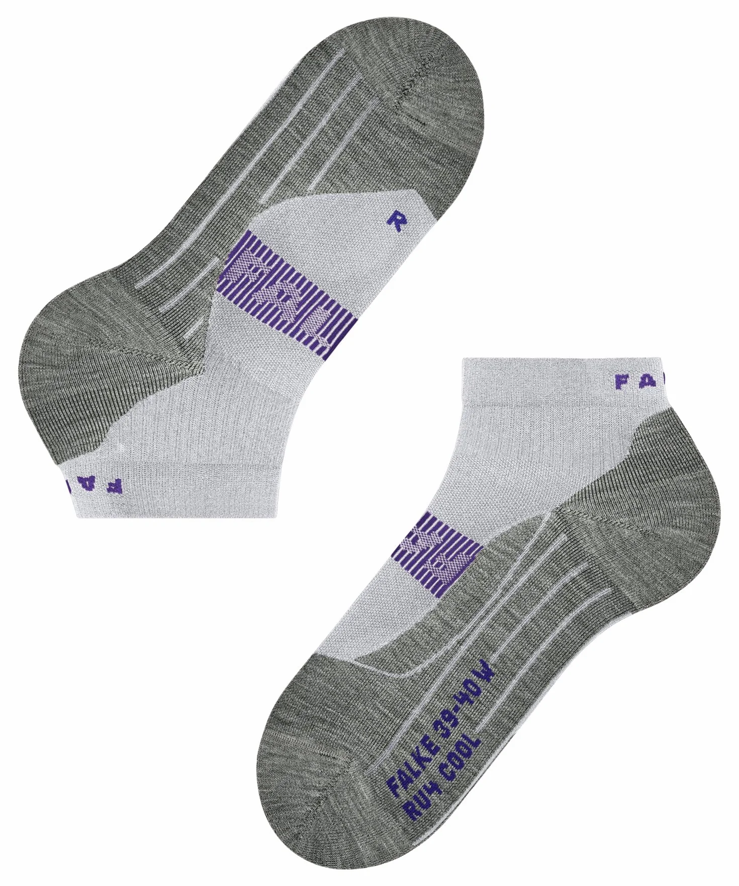 FALKE Kobiety Skarpety do biegania RU4 Endurance Cool Short W Sso materiał funkcyjny przeciw pęcherzom cienkie 1 Para, Biały White 2008, 39-40