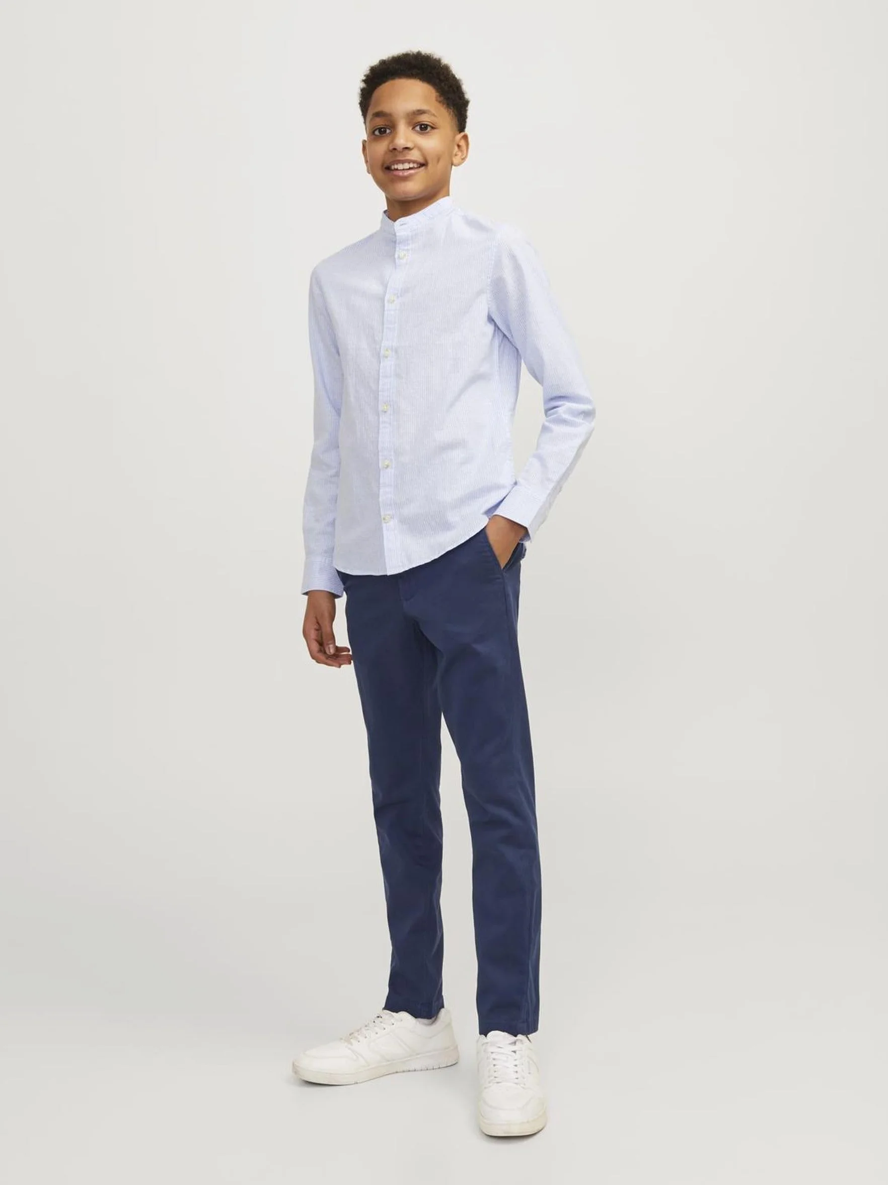 JACK & JONES Jjimarco Jjbowie Sa Navy Blazer Noos Jr - Spodnie Chłopcy
