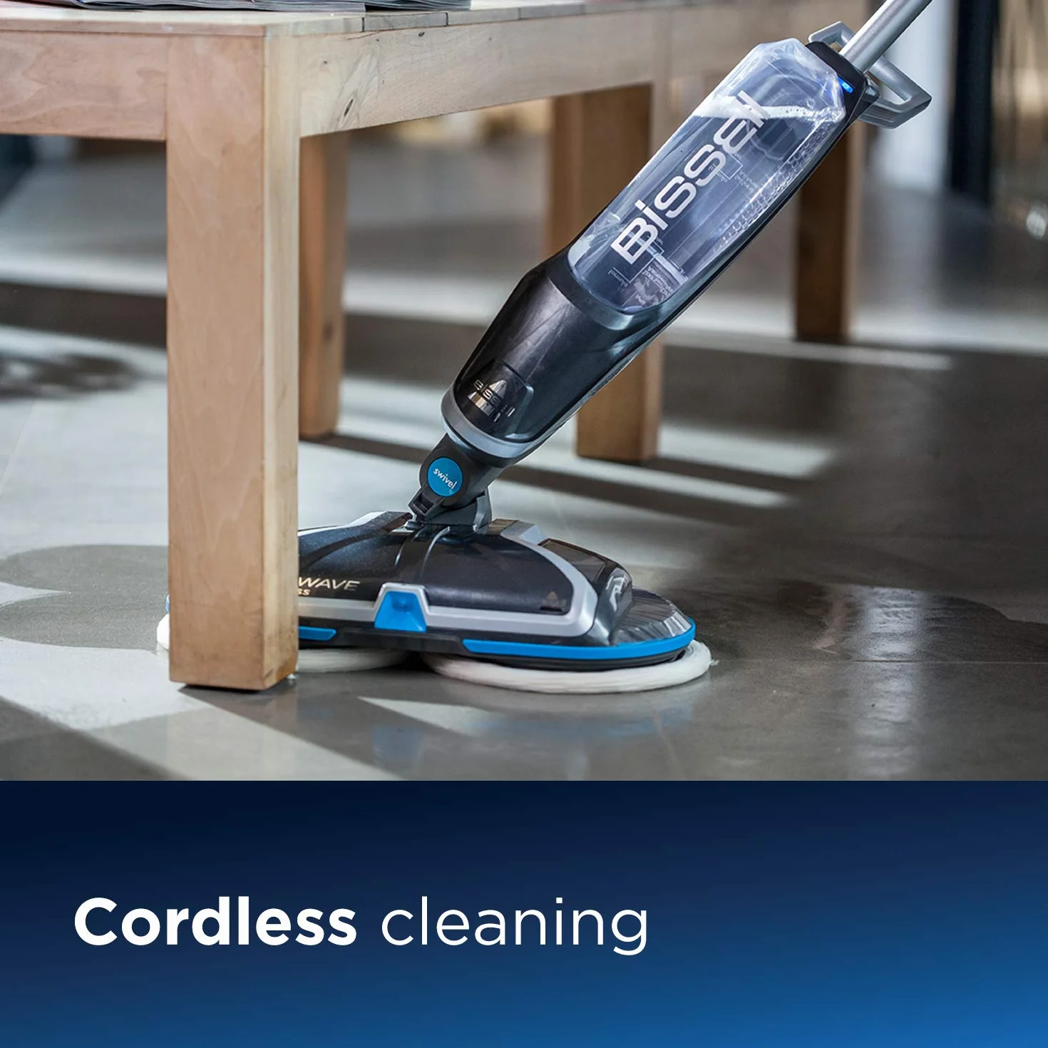 BISSELL Spinwave Cordless Bezprzewodowy mop elektryczny do twardych podłóg 2240N