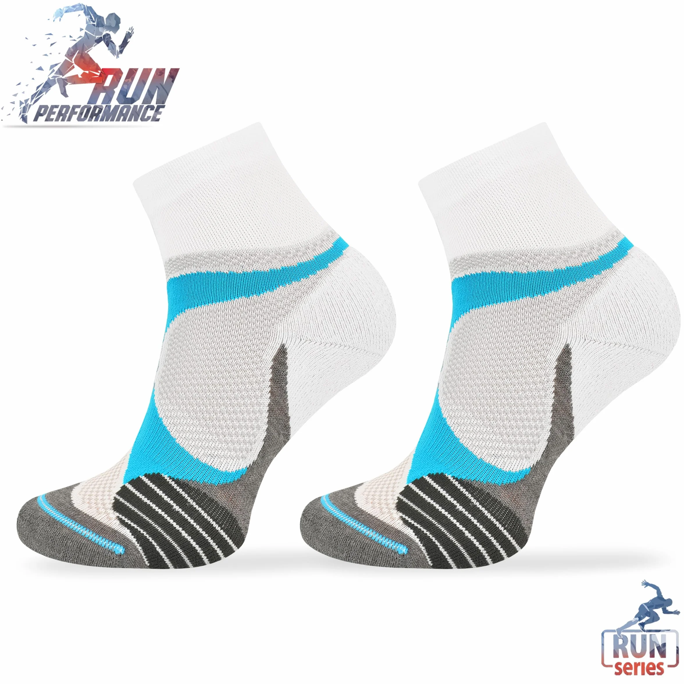 COMODO TECHNICAL SOCKS - Skarpety Do Biegania i Joggingu - Szybkoschnące, Lato, z Włókna Coolmax, Wygodne, Oddychające, Na Co Dzień, Trwałe, Komfortowe - RUN4