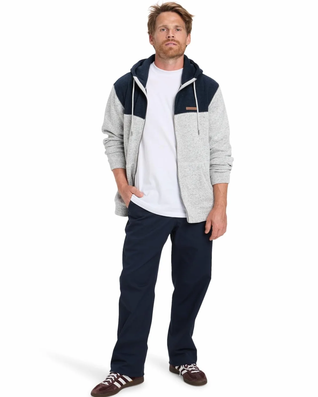 Quiksilver Keller Block Zip Bluza polarowa Szary L