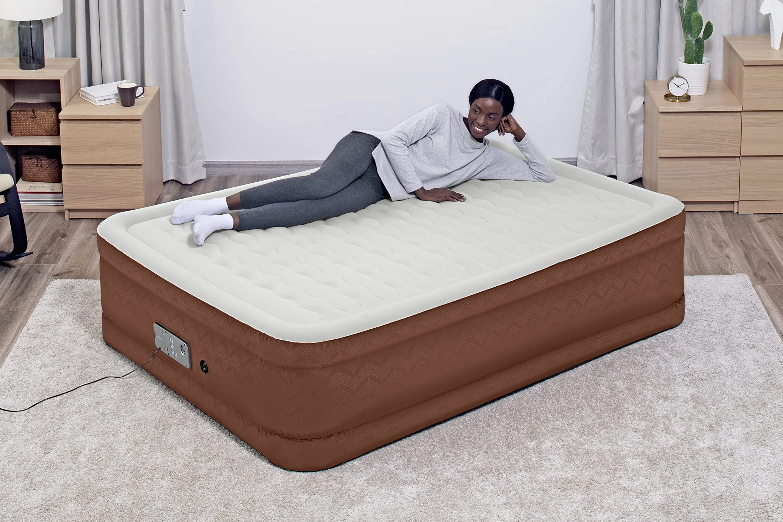 Bestway AlwayzAire Fortech łóżko dmuchane Double XL/Hi 203 x 152 x 51 cm