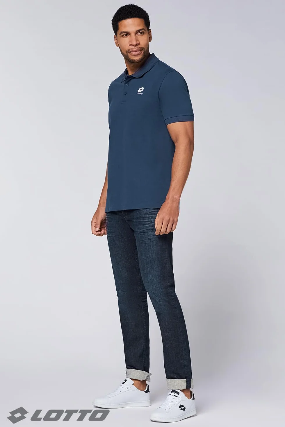 Lotto koszulka polo męska bawełniana, czarna lub niebieska, z krótkim rękawem, zestaw 2 szt., rozmiar L–5XL, elegancka koszulka polo męska z wyszywanym logo, klasyczna i wygodna, oddychająca