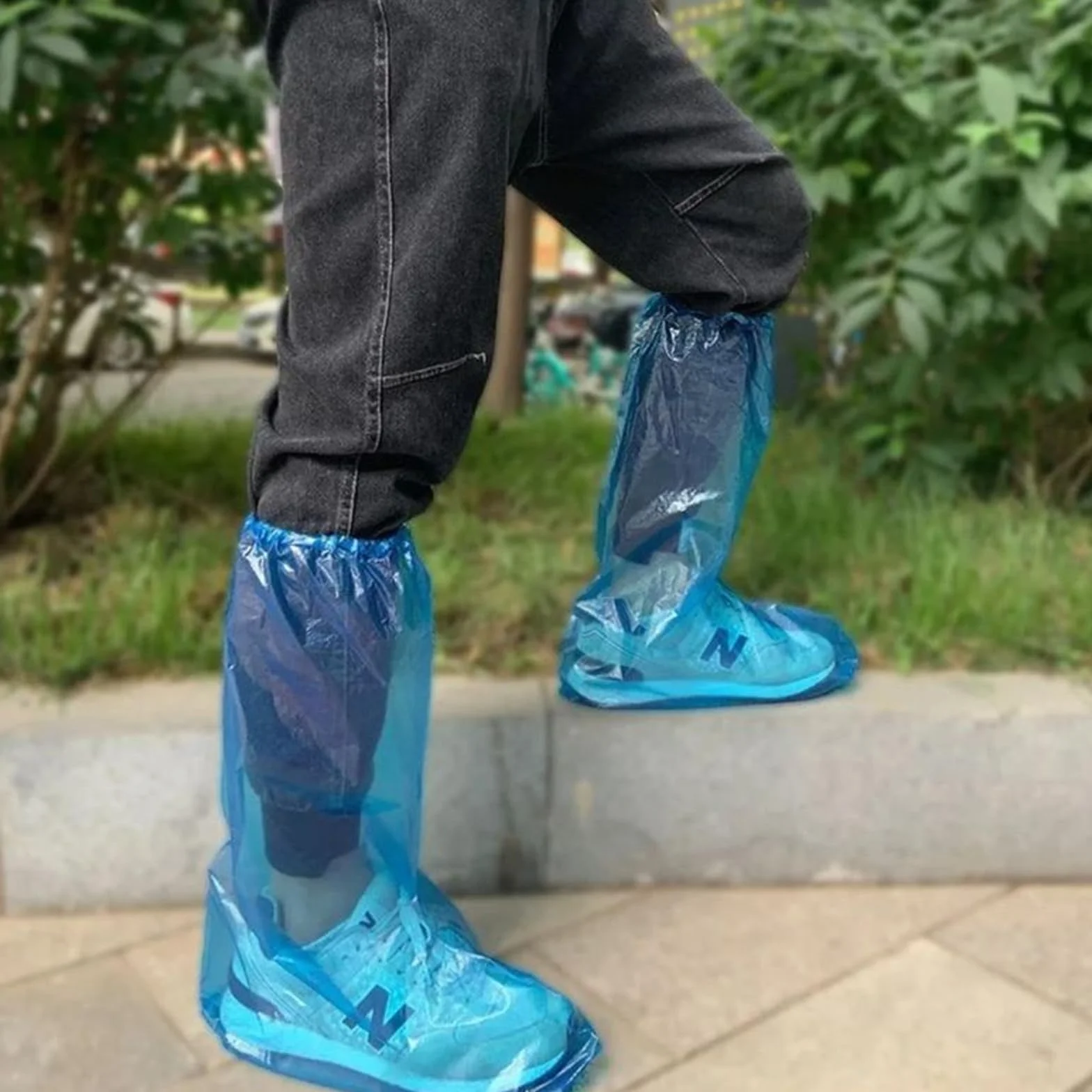 Wodoszczelne ochraniacze na buty, ochraniacze na buty, ochraniacze na buty, wodoodporne ochraniacze na buty, dla mężczyzn i kobiet, antypoślizgowe, 10 par (20)