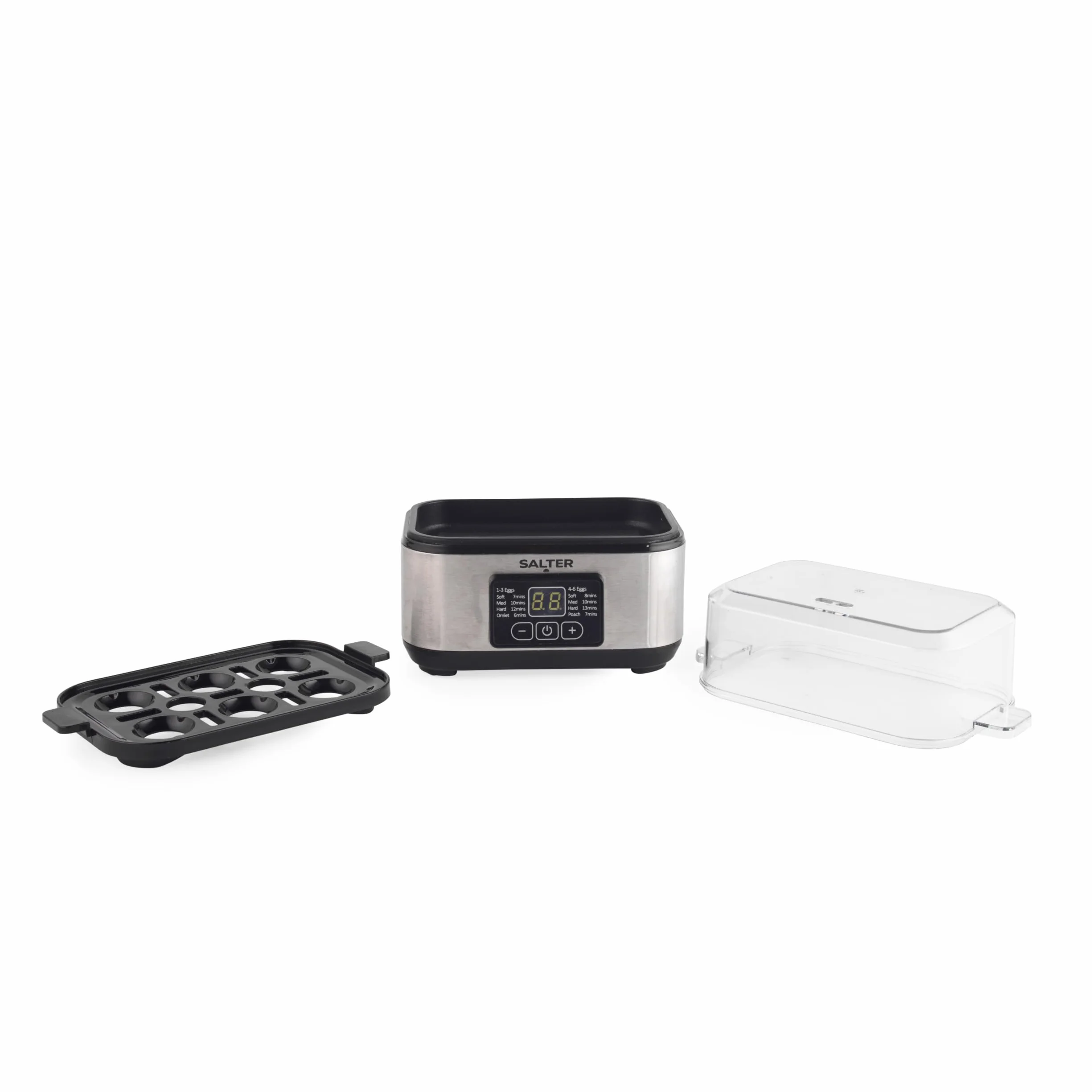 Salter Digital Egg Cooker 3w1 – Electric Omelette Maker, 6 Egg Capacity, LED Display