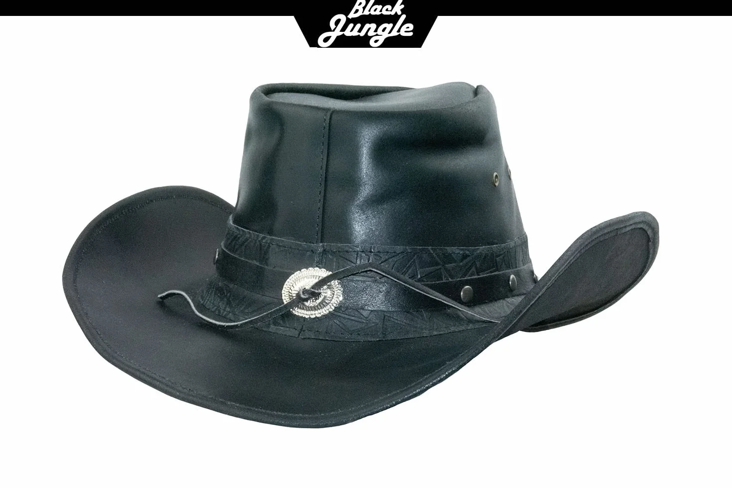 Black Jungle Ontario Outdoor Western kapelusz skórzany Australia kowbojski skórzane kapelusze kapelusz jeździecki unisex