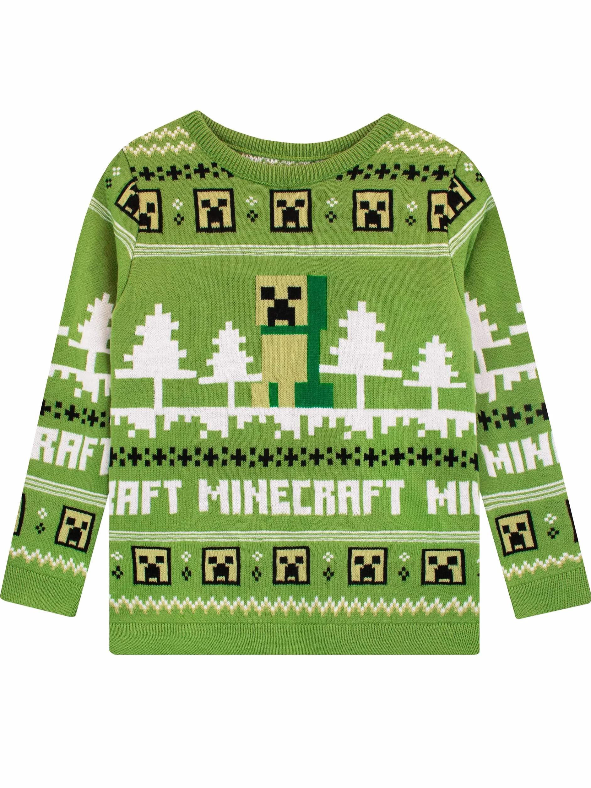 Minecraft Chłopcy Sweter świąteczny