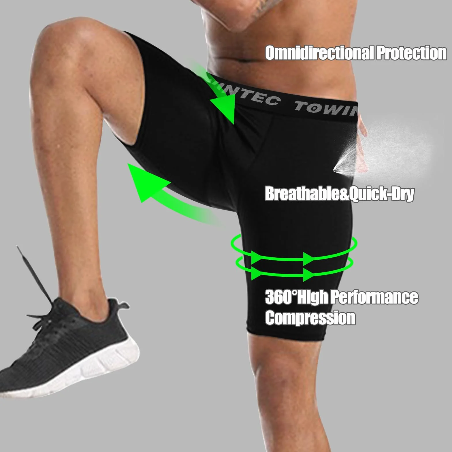 Męskie spodenki kompresyjne z kieszenią sportowe legginsy do biegania z kieszeniami bielizna trening sportowy spandex warstwa bazowa krótkie dla motocyklistów koszykówka siatkówka trening