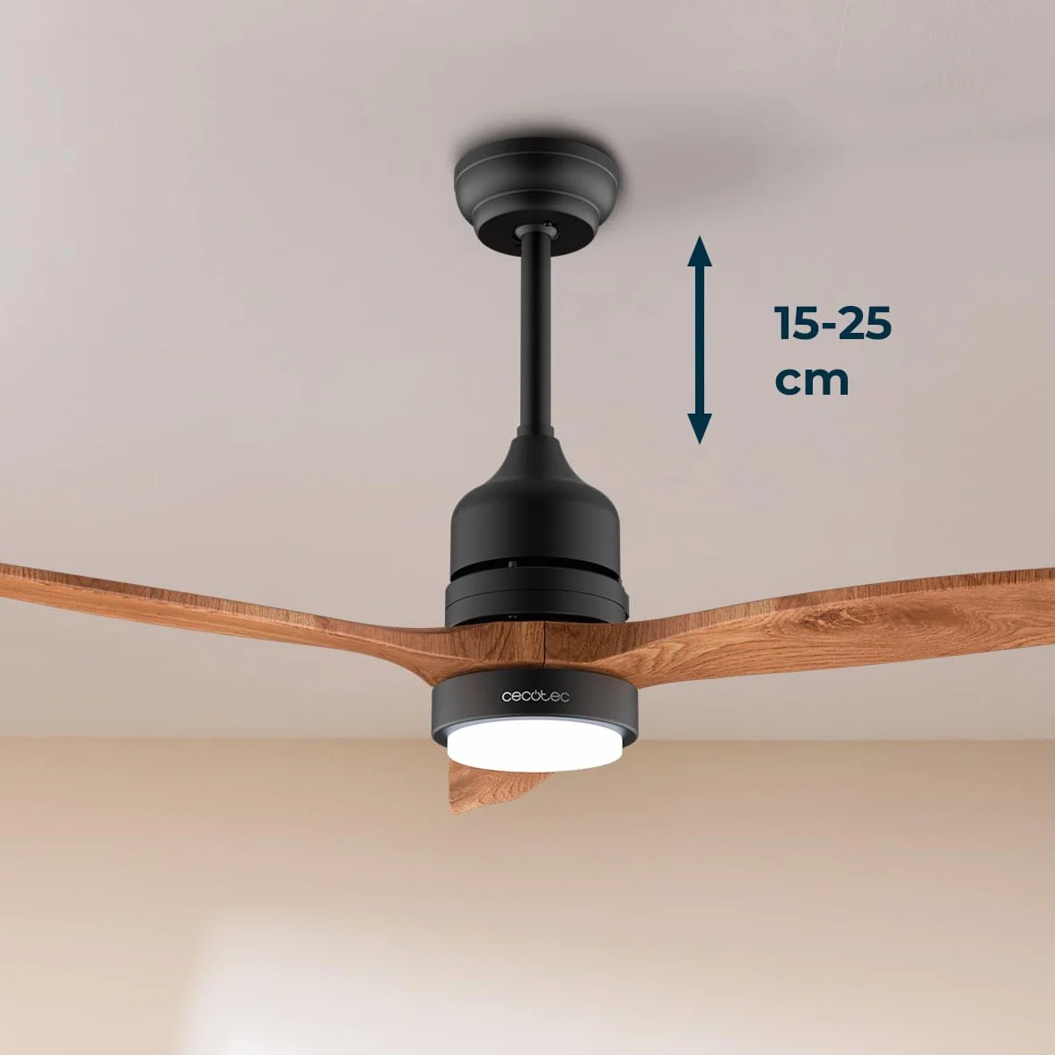 Cecotec Wentylator sufitowy EnergySilence Aero 5230 DarkWood 40 W LED pilot zdalnego sterowania