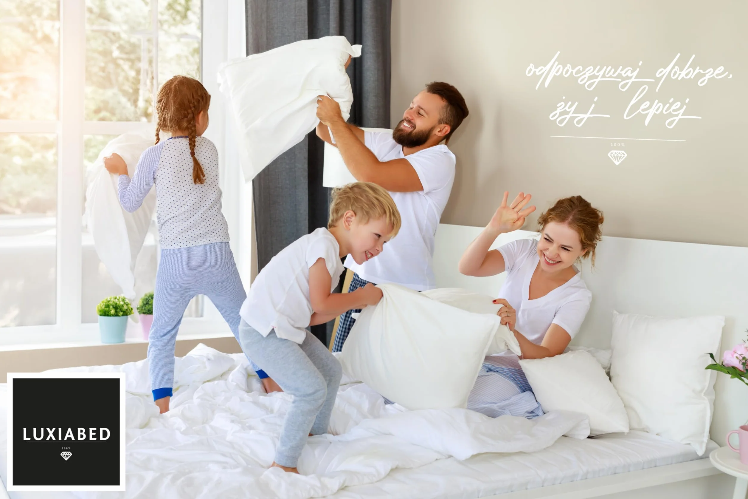 LUXIABED Dwustronny materac 160x200 cm sprężyny kieszeniowe wiskoza hipoalergiczny średnia twardość Premium
