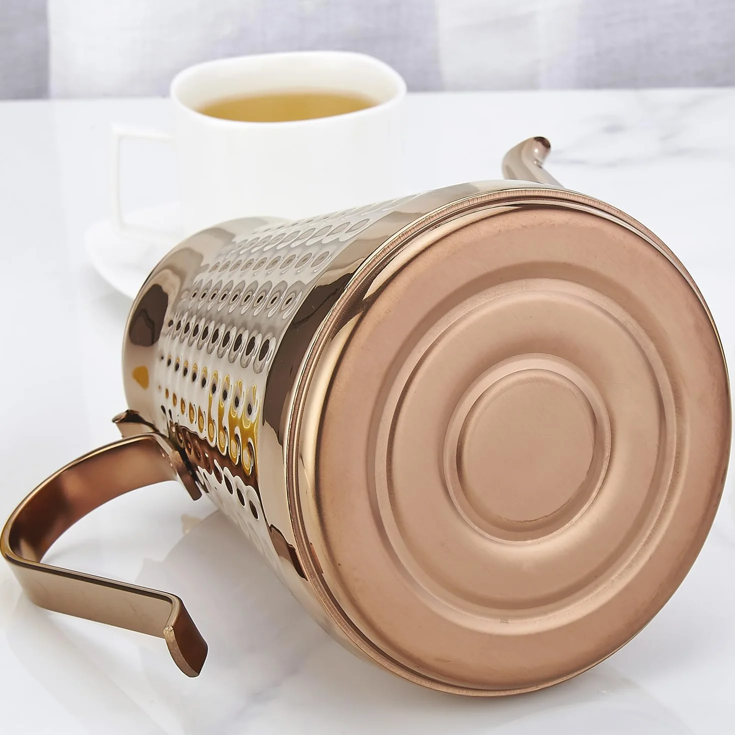 SANQIAHOME czajniczek ze stali nierdzewnej 1,8 l z wyjmowanym zaparzaczem