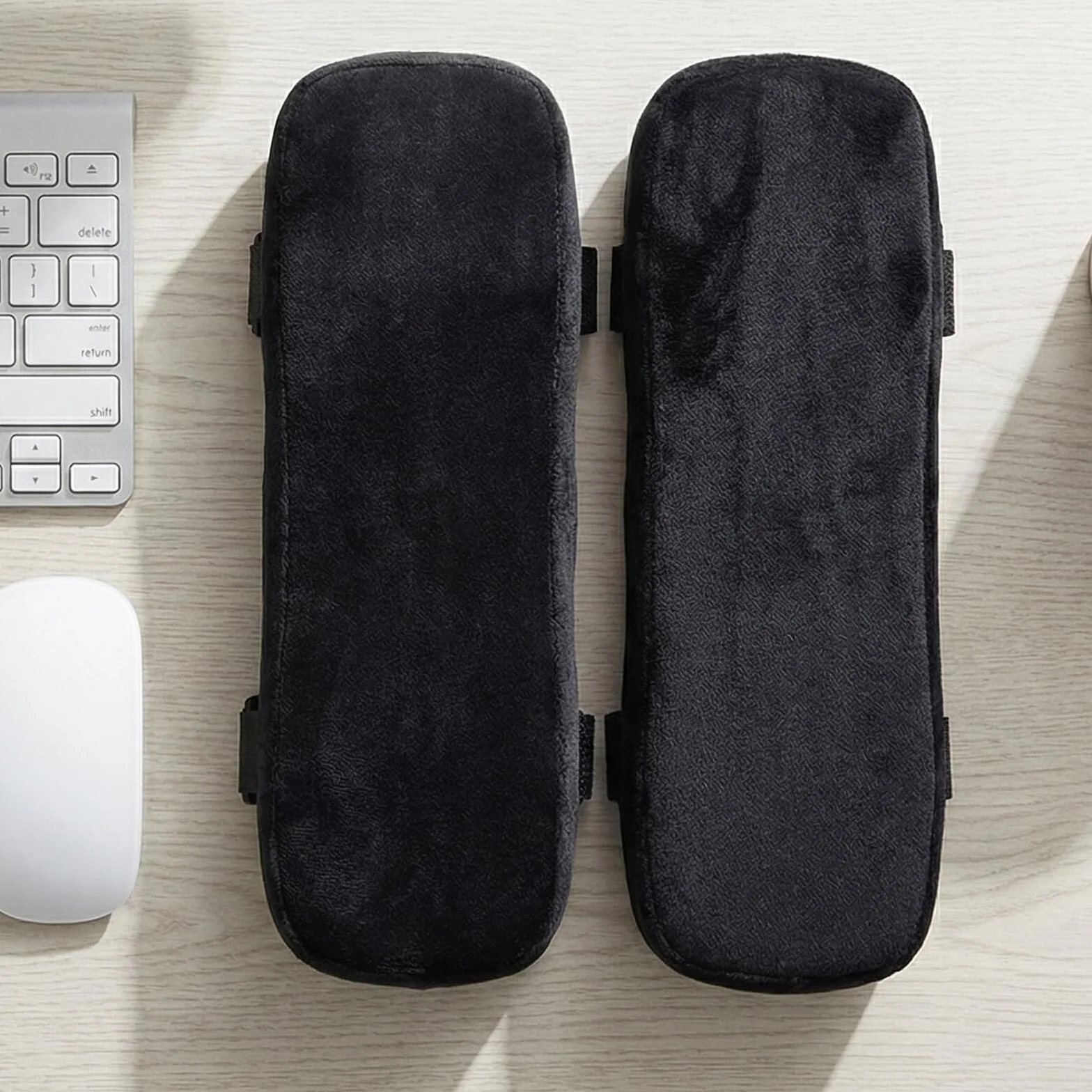 4 Sztuki Ergonomiczne Podkładki Podłokietników z Pianki Memory Miękkie Pokrowce Podłokietniki Fotela Biurowego i Gamingowego Antypoślizgowe Regulowane Łatwe Czyszczeniu Do Biura i
