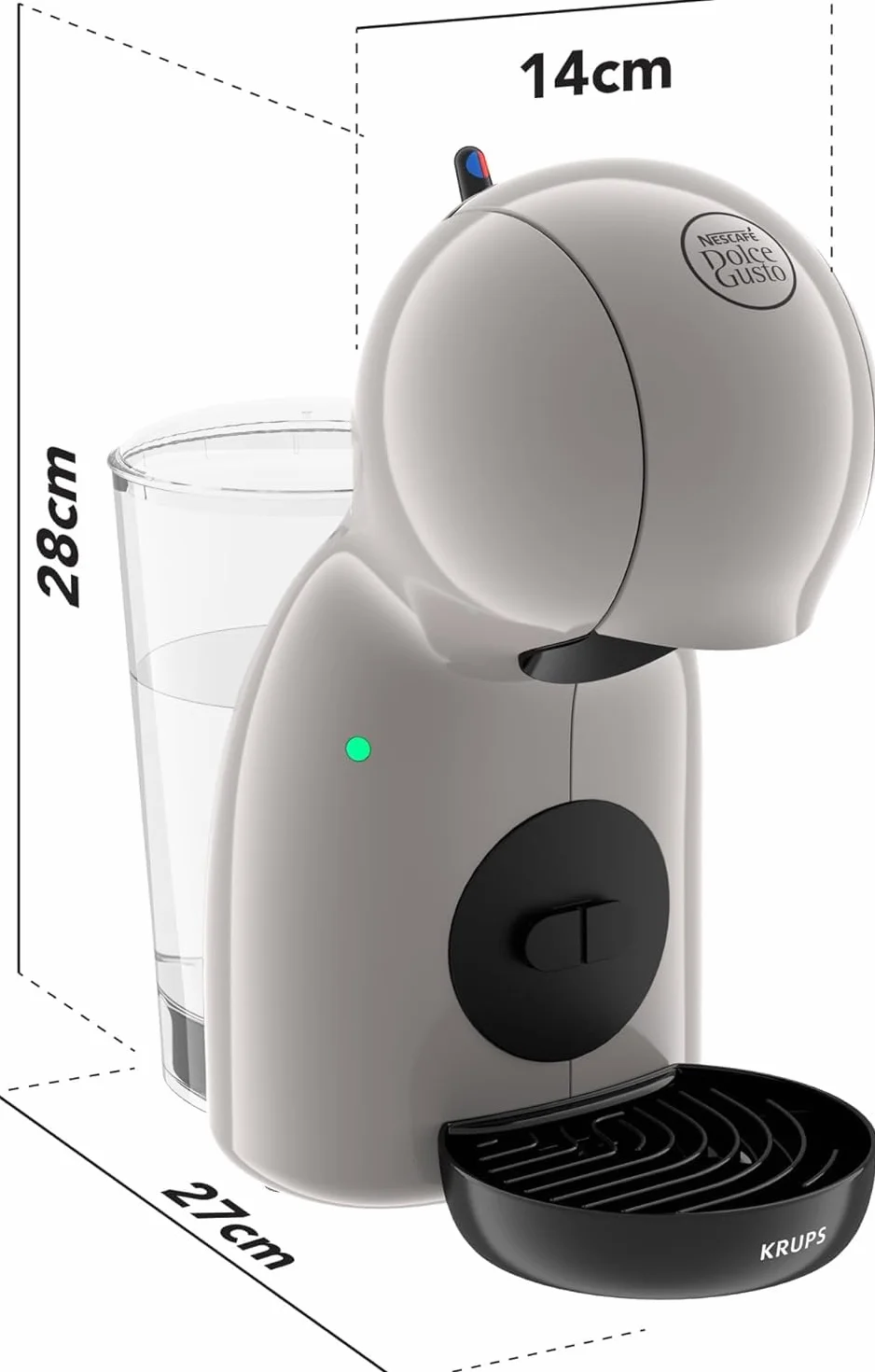 Krups Nescafé Dolce Gusto Piccolo XS ekspres do kawy na kapsułki 0,8 l 1500 W 15 bar