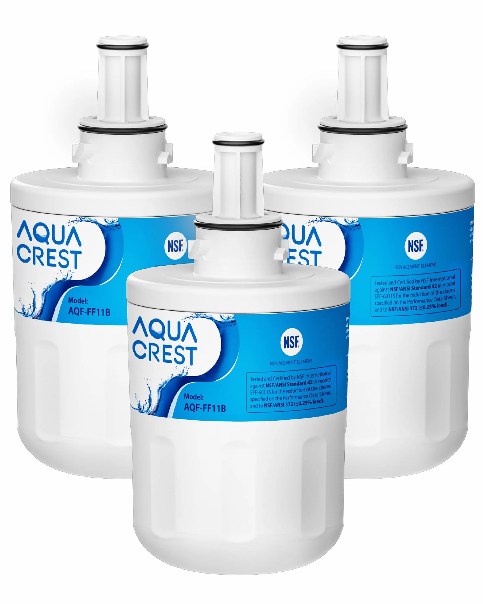 AQUA CREST DA29-00003G Filtr Wody do Lodówki, Kompatybilny z Samsung Aqua Pure Plus DA29-00003G, DA29-0003B DA97-06317A DA61-00159A, HAFCU1/XAA, HAFIN2/EXP, WF289 (3)