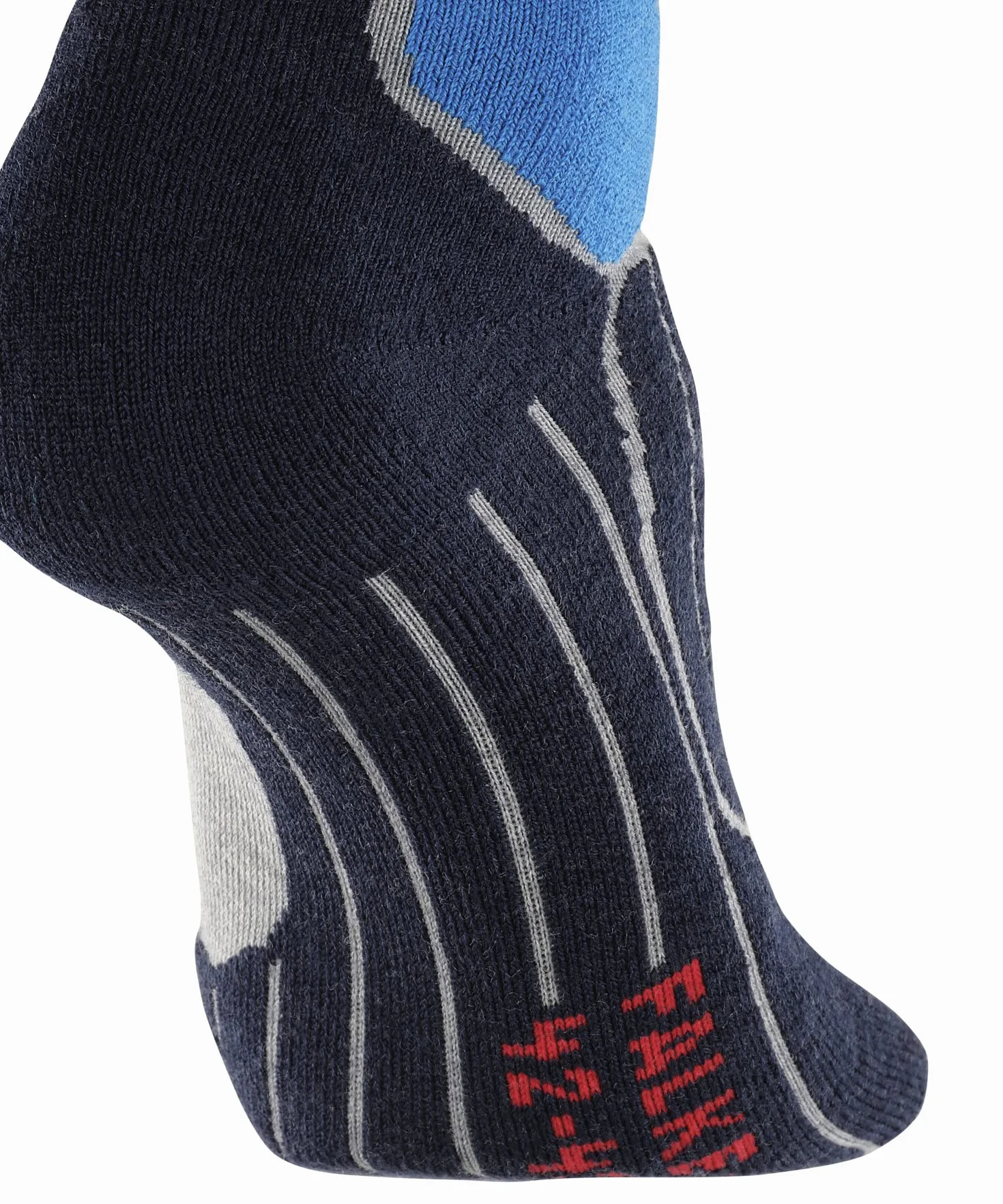 FALKE Mężczyźni Skarpety narciarskie SK2 Intermediate Wool M Kh Oddychający I Szybkoschnący ciepłe grube 1 Para, Szary Light Grey 3400, 39-41