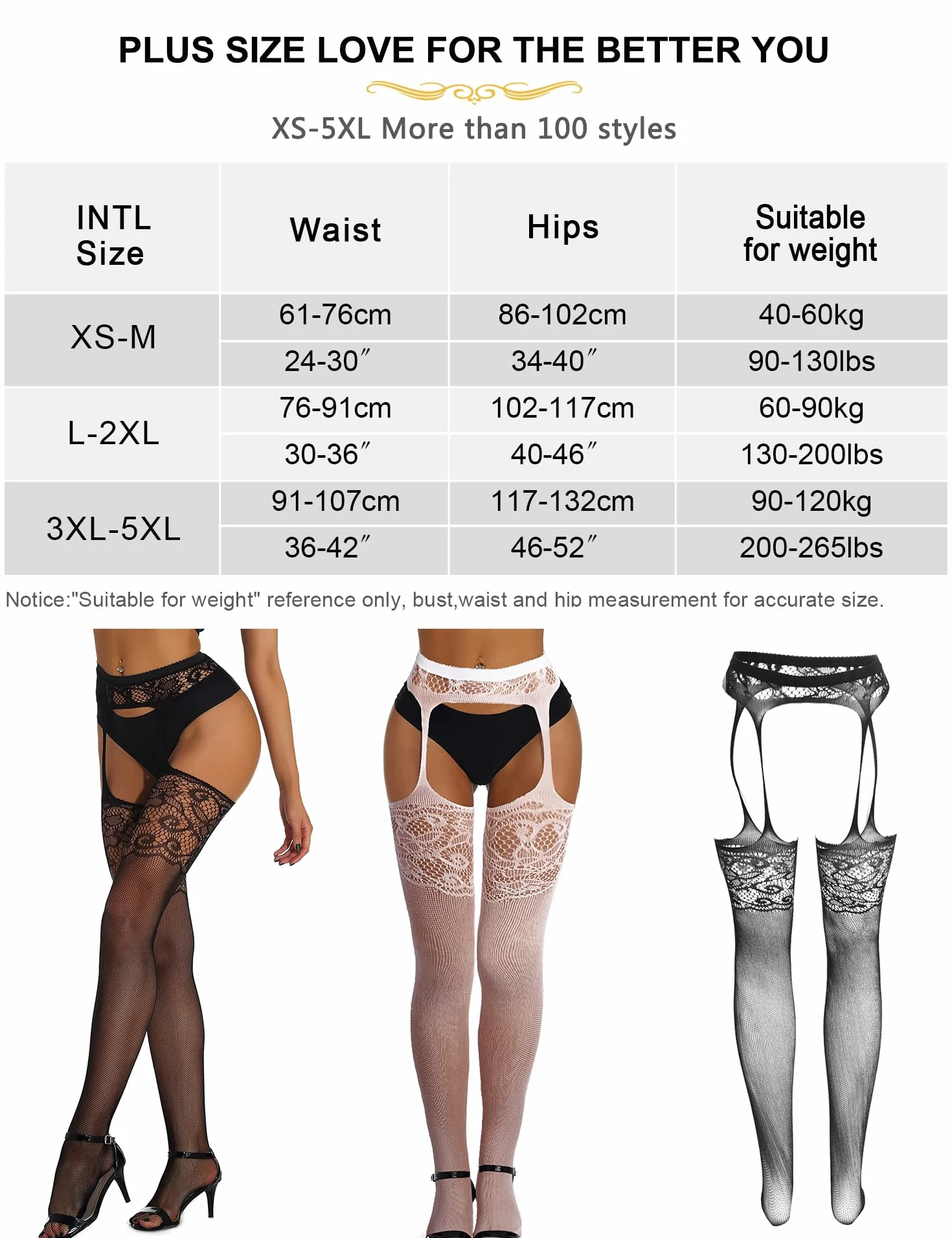 comeondear Pończochy damskie plus size rajstopy siatkowe seksowne rajstopy elastyczne siatkowe rajstopy koronkowe podwiązki siatkowe bielizna seksowna bielizna dla kobiet bielizna damska