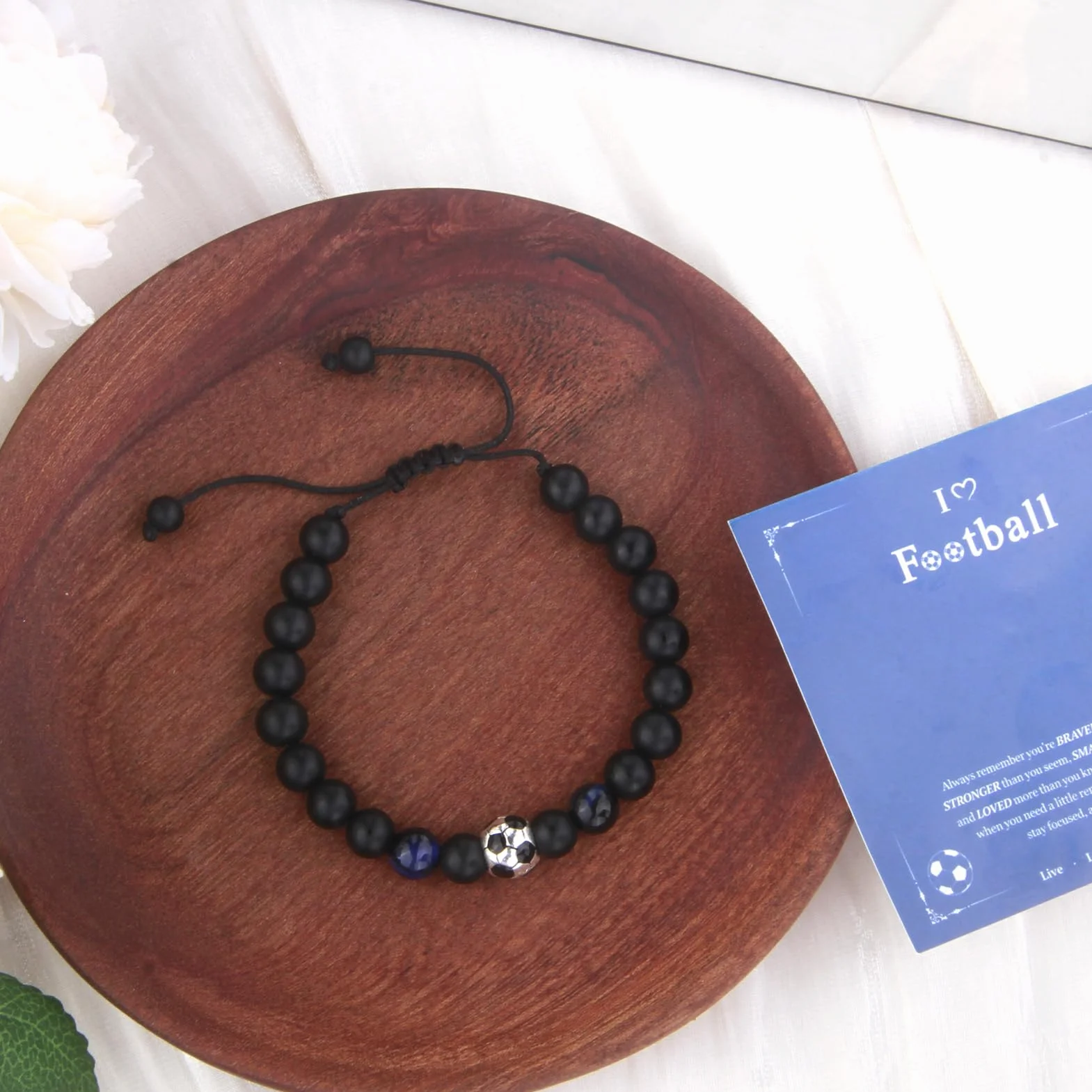 Oykrueats Bransoletka Piłkarska Unisex, Srebro, Bracelet, Sportowa, Dla Dzieci i Dorosłych, Prezent Urodzinowy, Boże Narodzenie, Szkolne