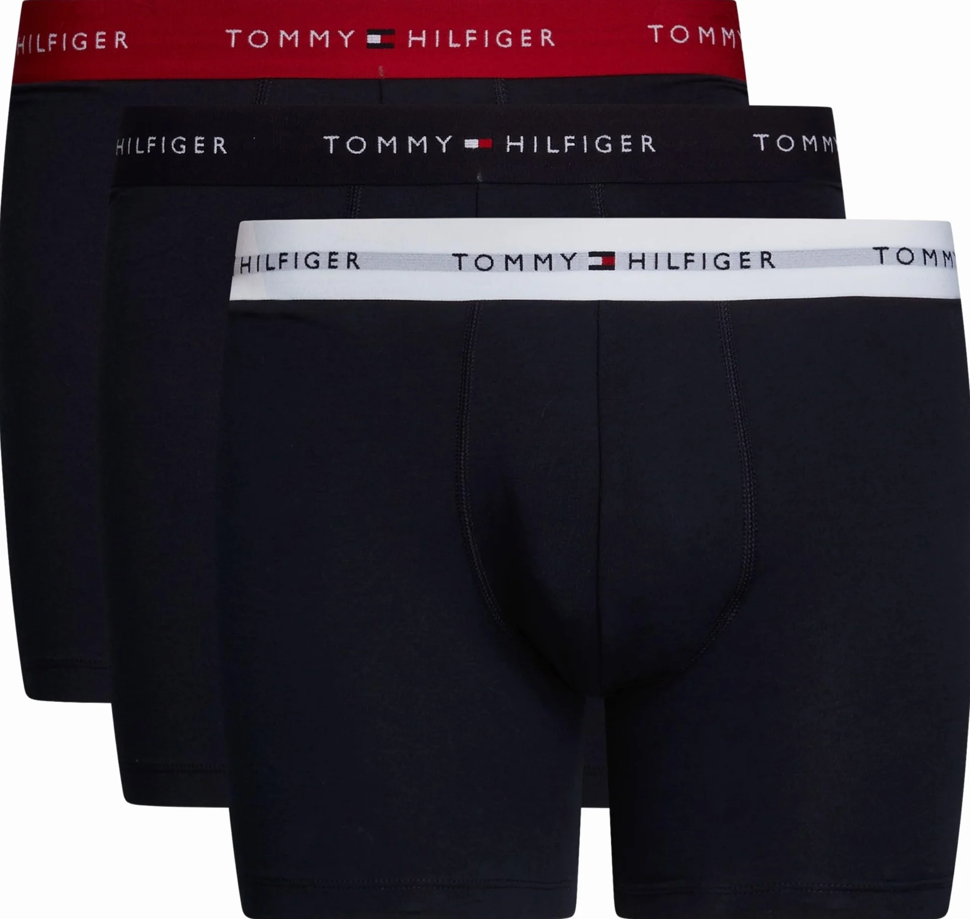 Tommy Hilfiger Męskie bokserki 3P Wb UM0UM02765, białe, XXL, Biały (Primary Red/White/Desert Sky), XXL