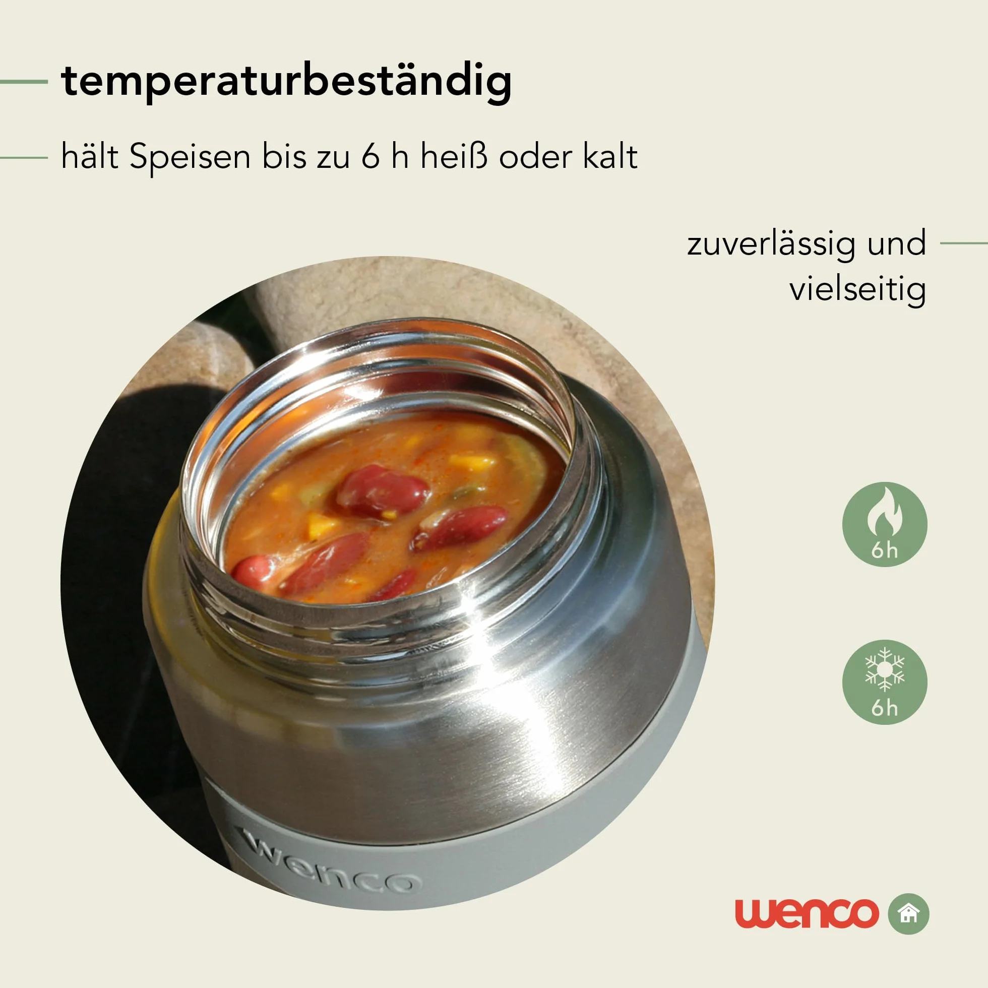 wenco Pojemnik na lunch ze stali nierdzewnej 500 ml termiczny