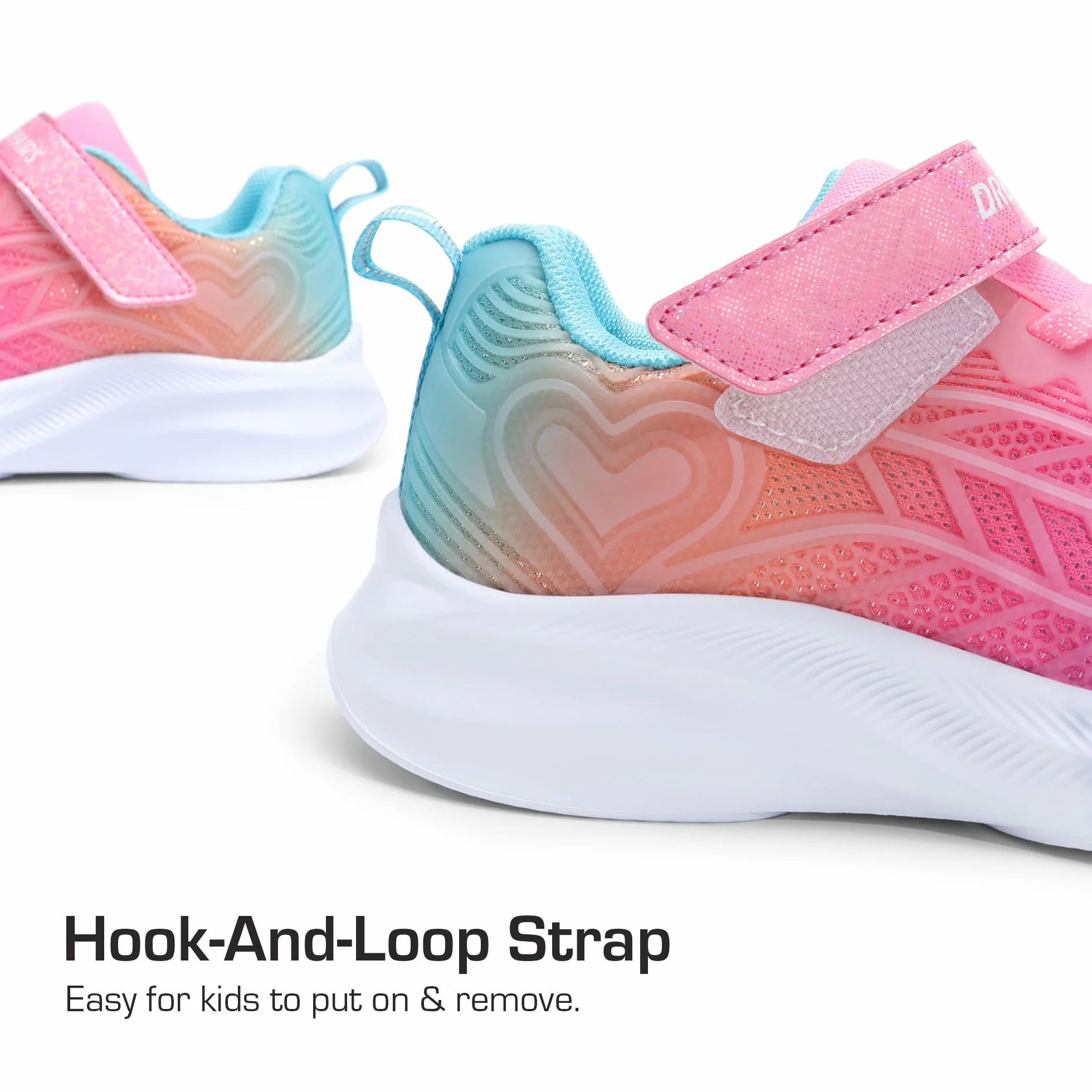 DREAM PAIRS Dziewczęce buty dziecięce błyszczące tenis bieganie sportowe lekkie trampki dla małych/dużych dzieci maluch